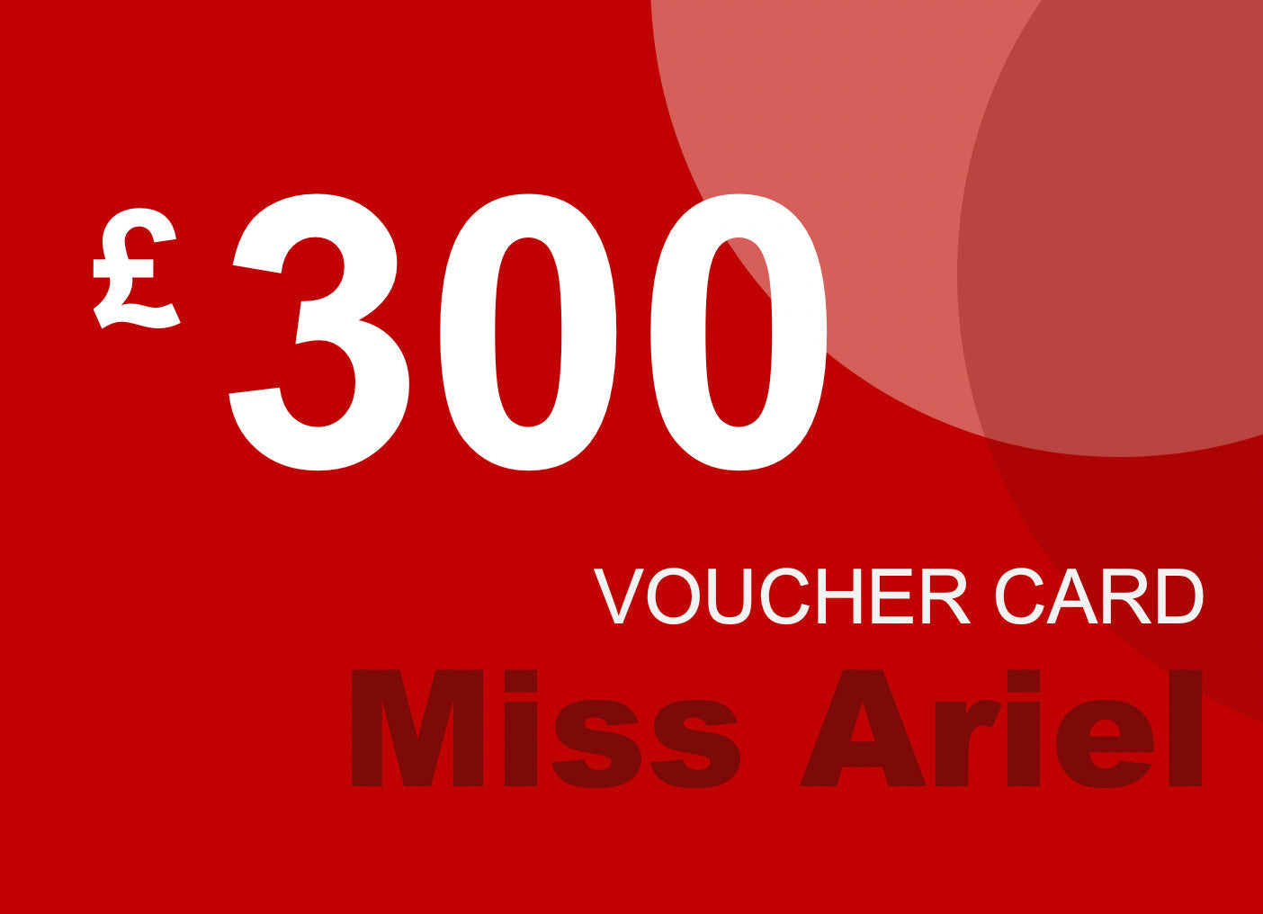 Digital Voucher Card | Gift Card - Miss Ariel