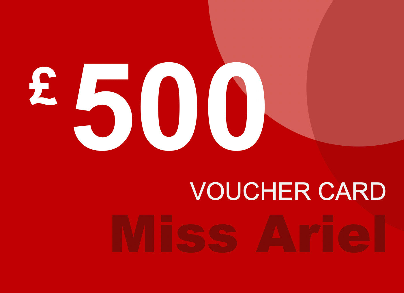 Digital Voucher Card | Gift Card - Miss Ariel