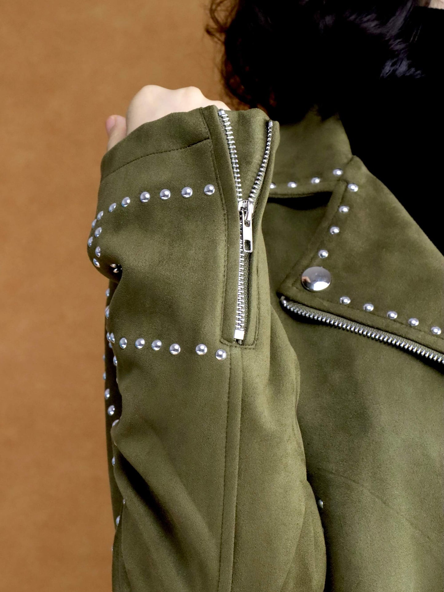 Suede Biker Jacket