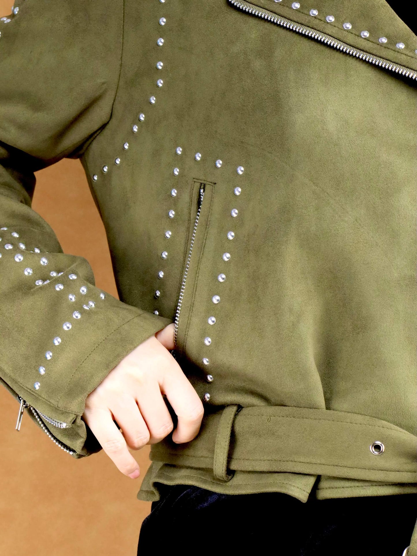 Suede Biker Jacket