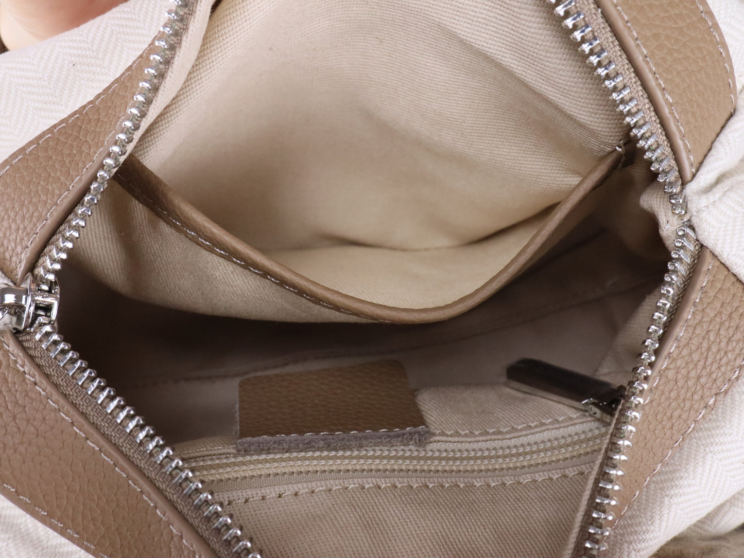 leather shoulder bag | inner pocket bag
