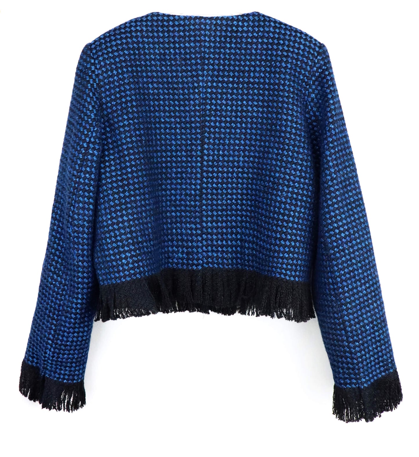 relaxed wool knit coat | women