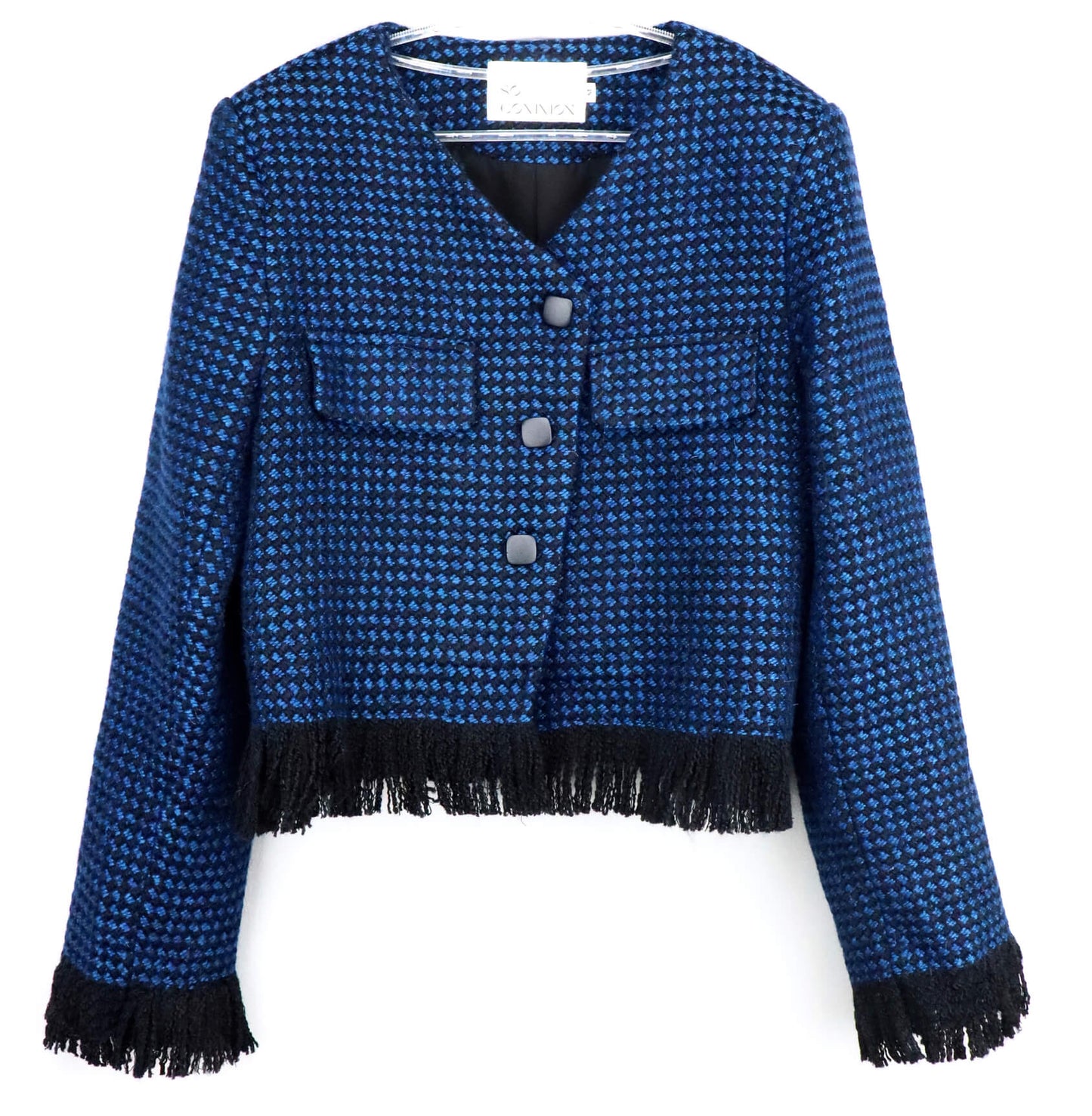 relaxed wool knit coat | women