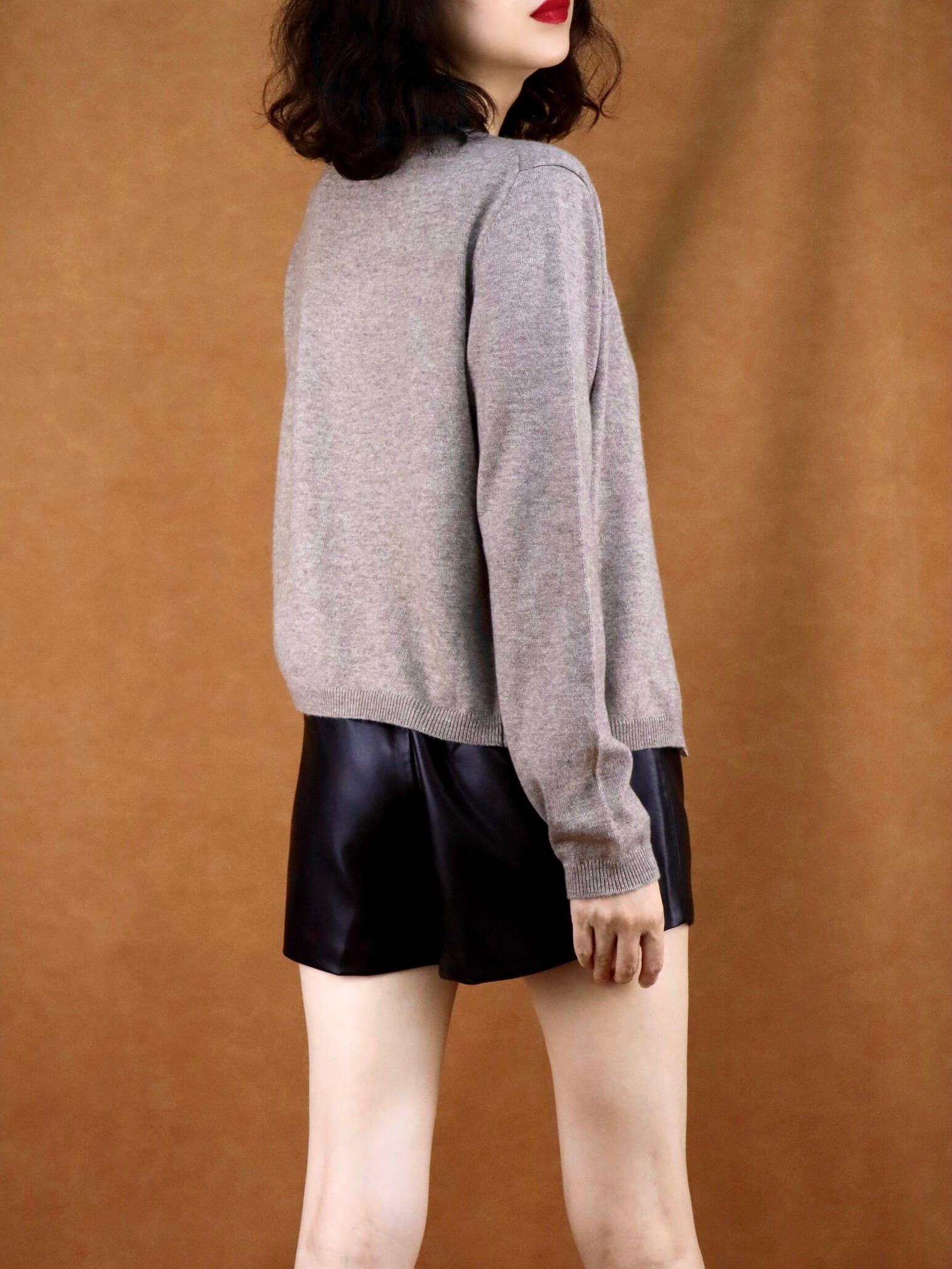 cropped wool knitted cardigan | women cardigan