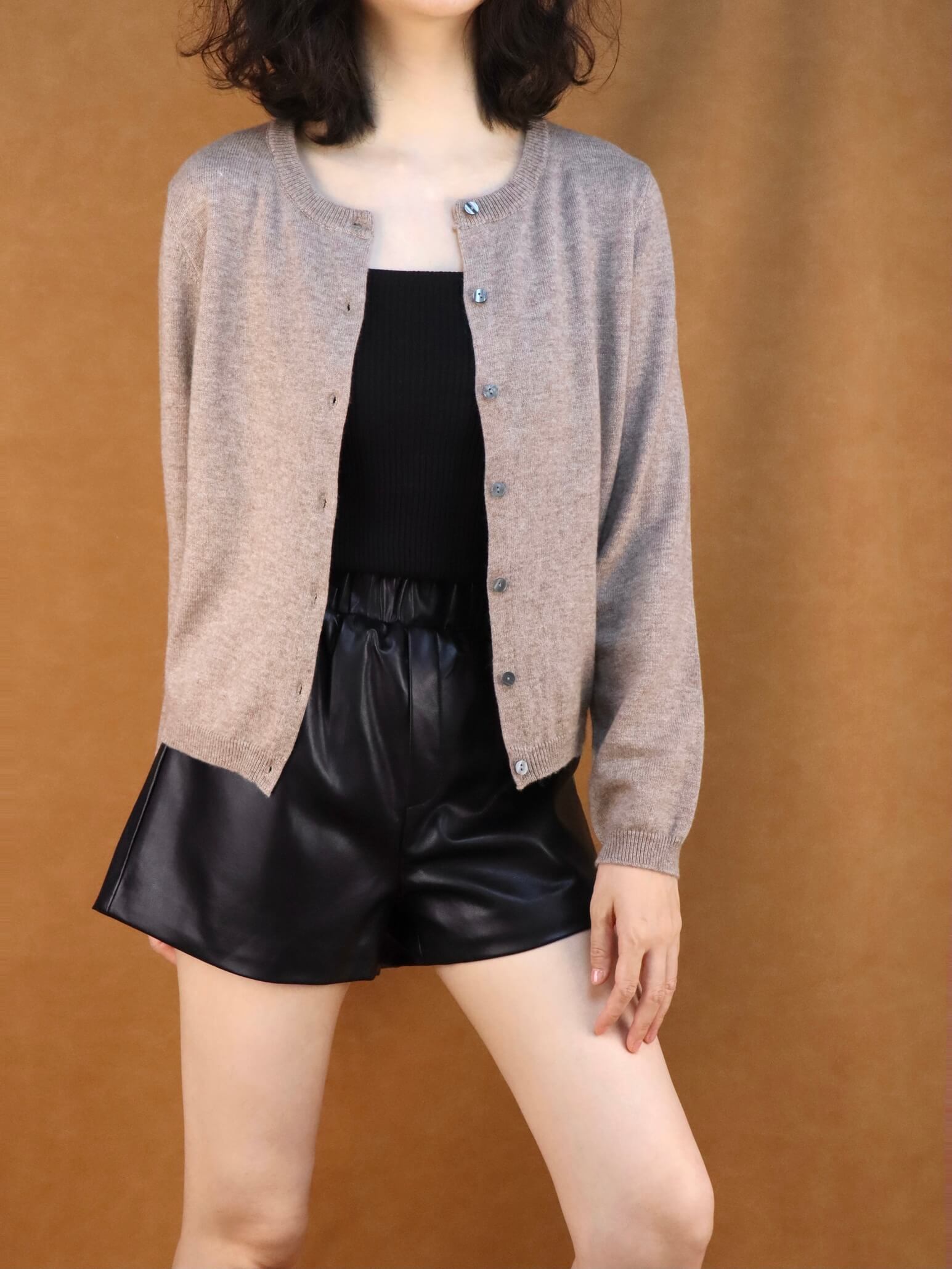 cropped wool knitted cardigan | women cardigan