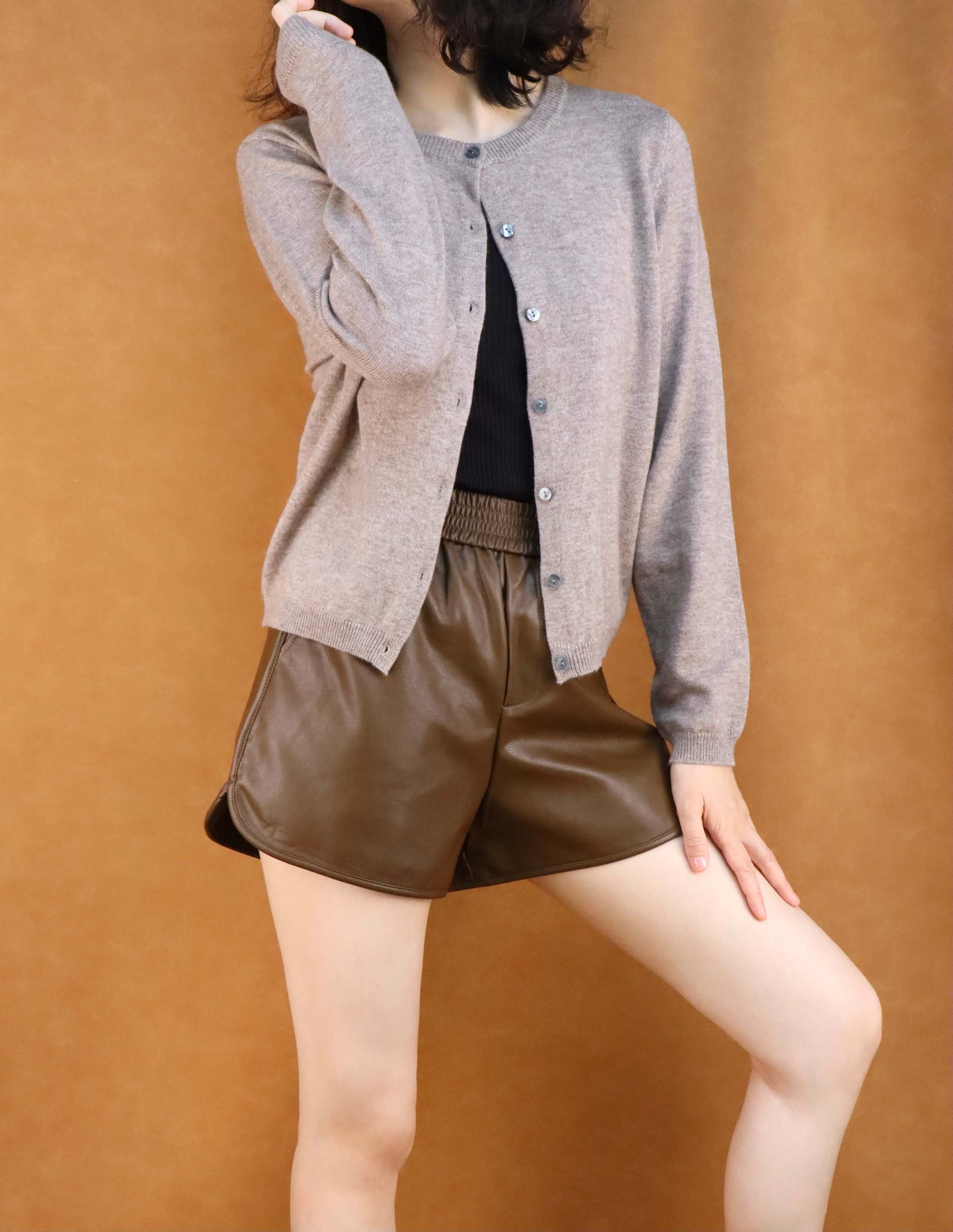 cropped wool knitted cardigan | women cardigan