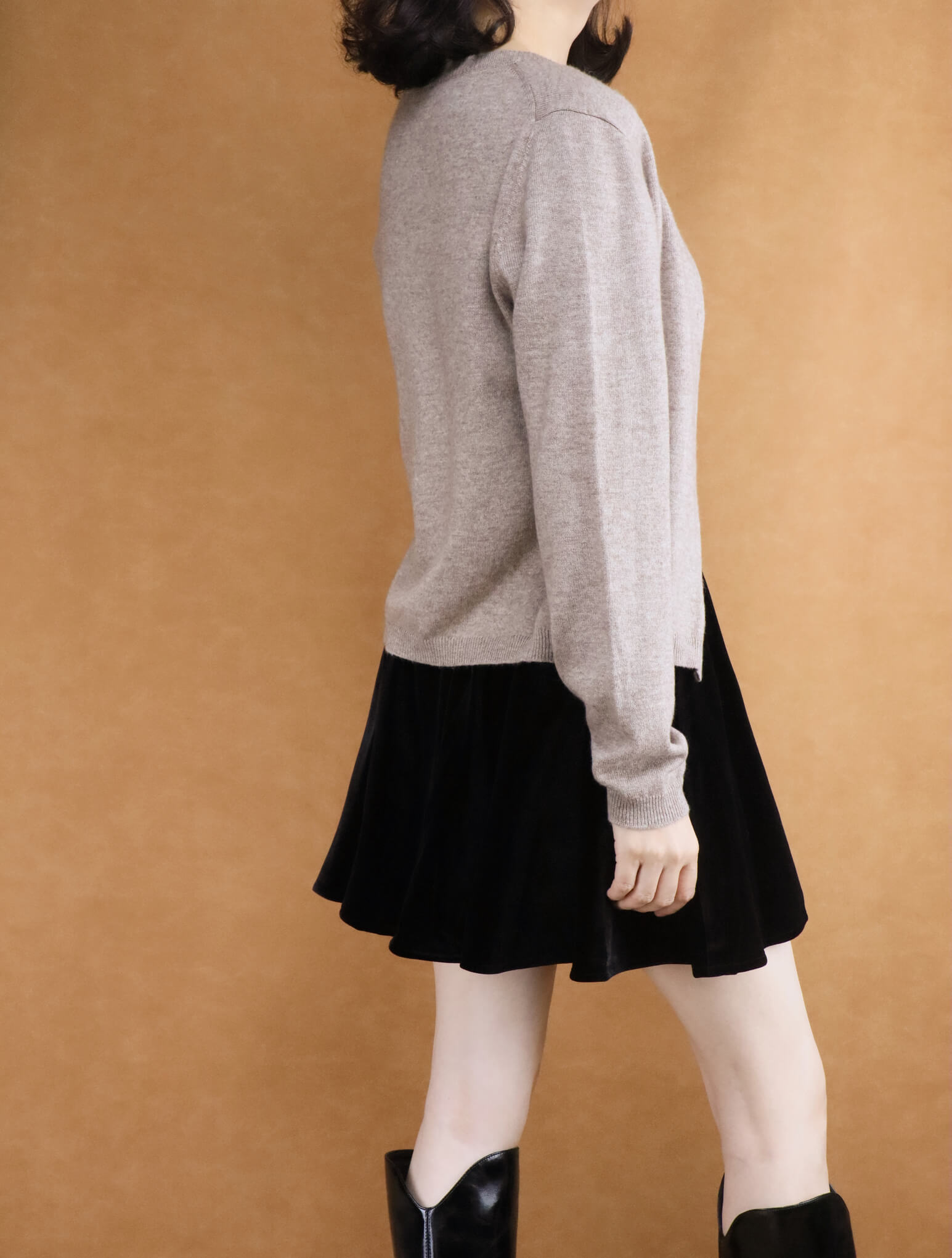 cropped wool knitted cardigan | women cardigan