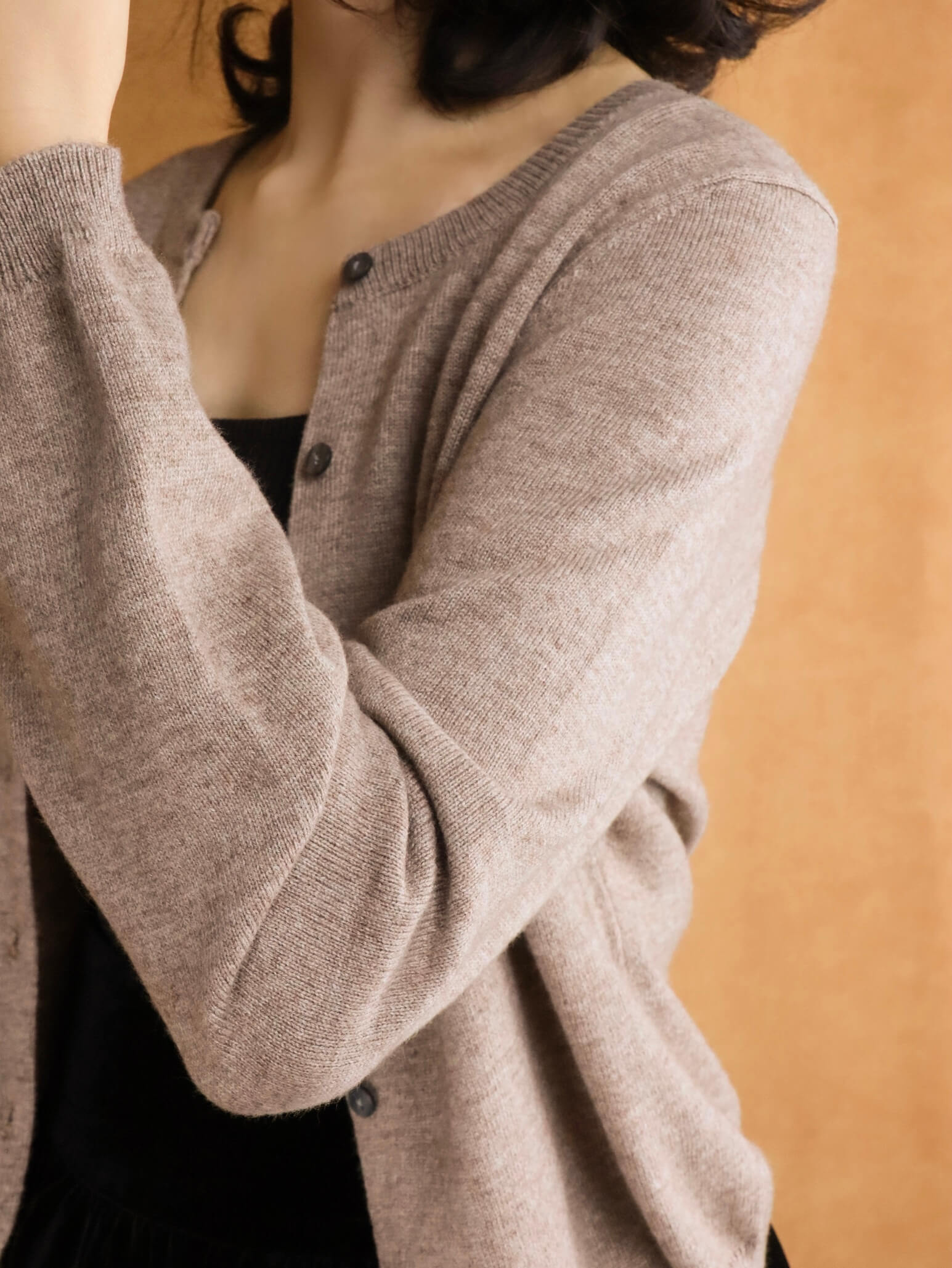 cropped wool knitted cardigan | women cardigan