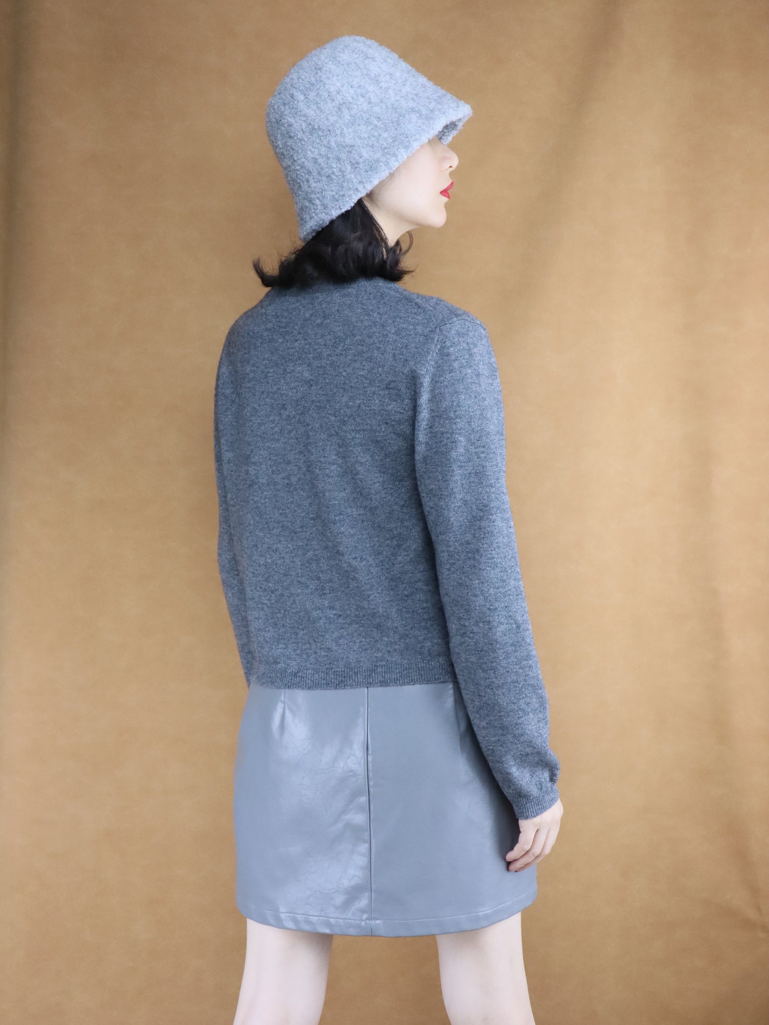 Cropped Wool Knit Cardigan | Women's Top