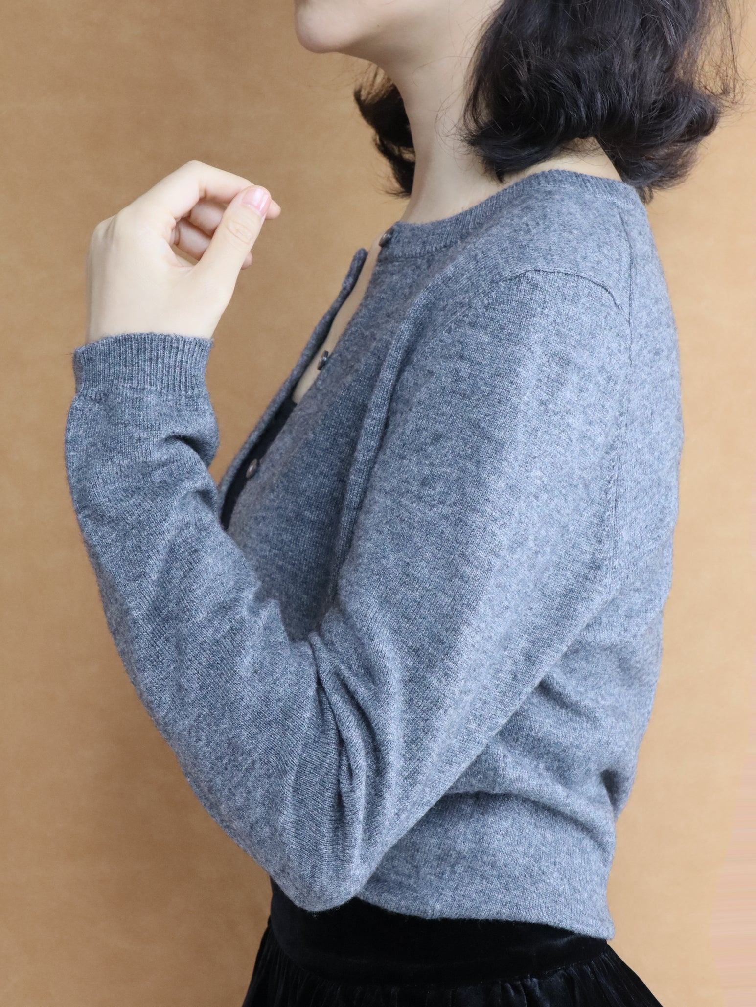 Cropped Wool Knit Cardigan | Women's Top