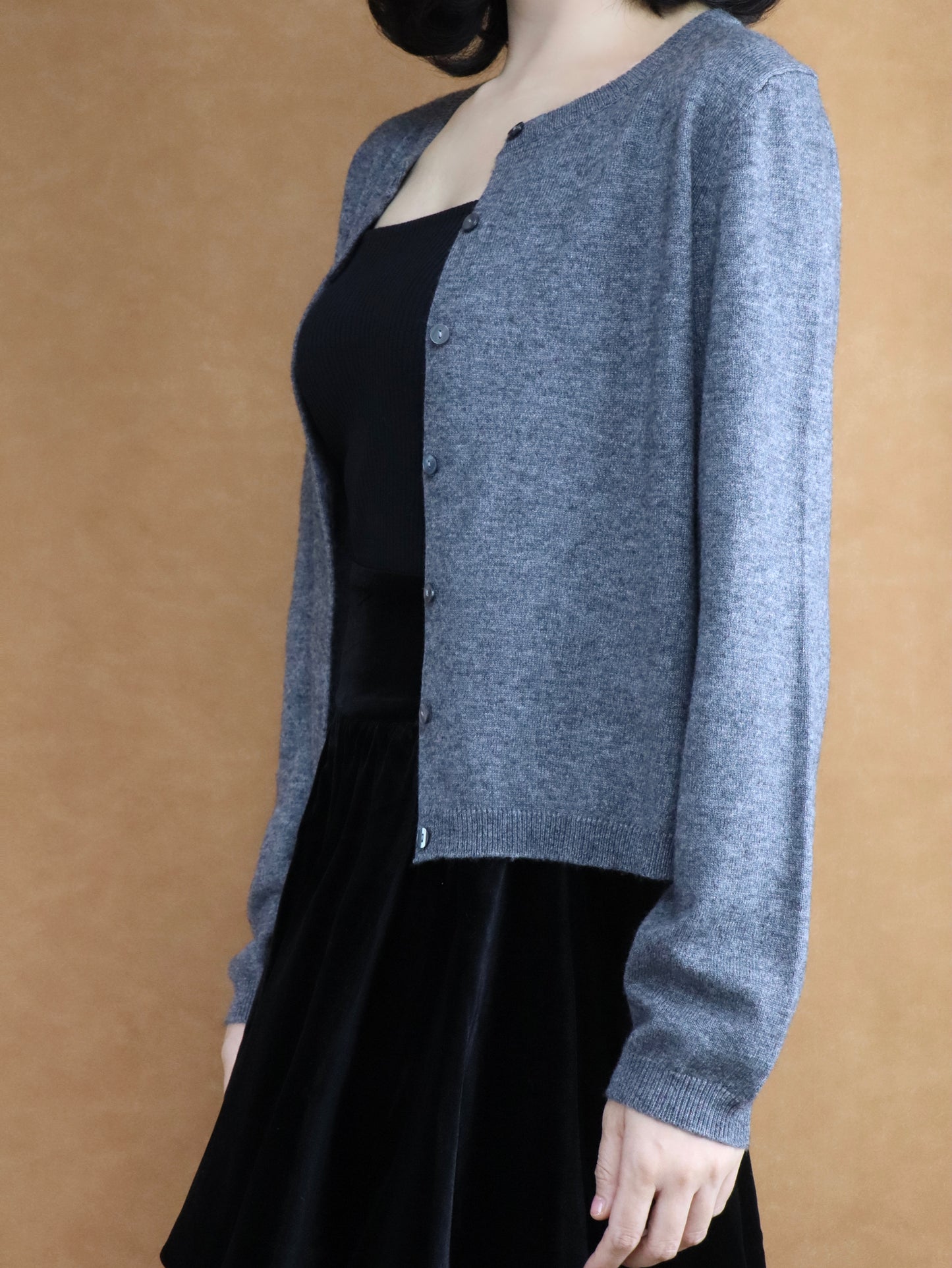 Cropped Wool Knit Cardigan | Women's Top