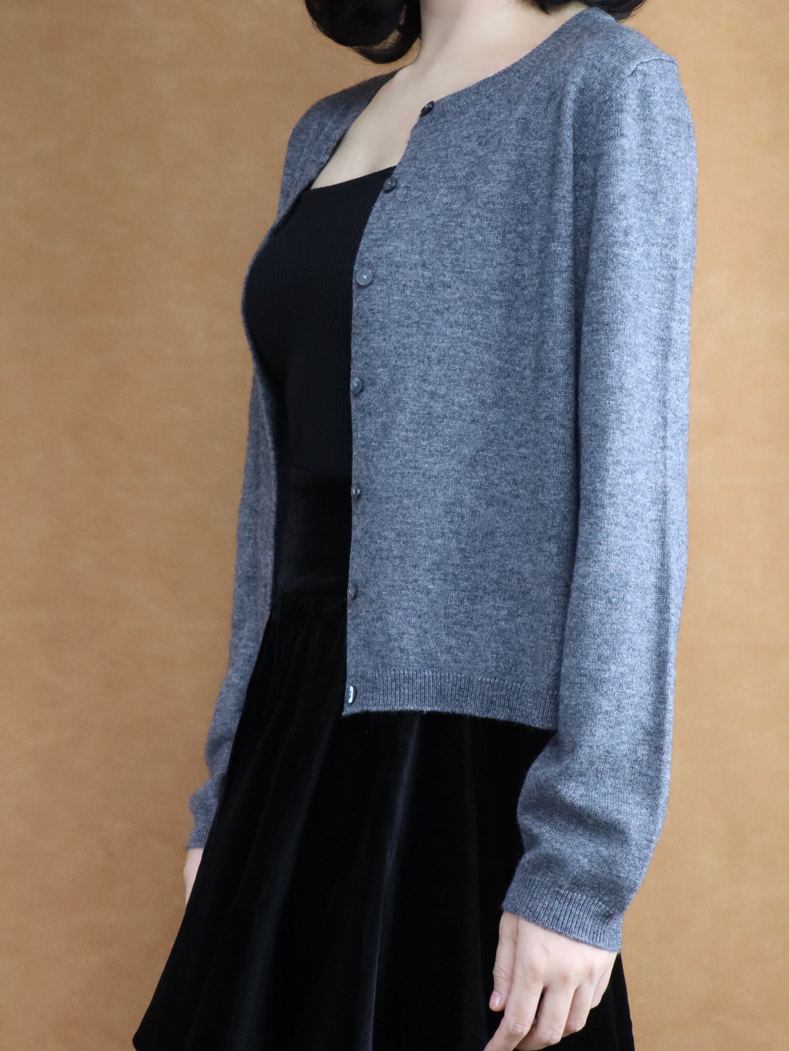 Cropped Wool Knit Cardigan | Women's Top