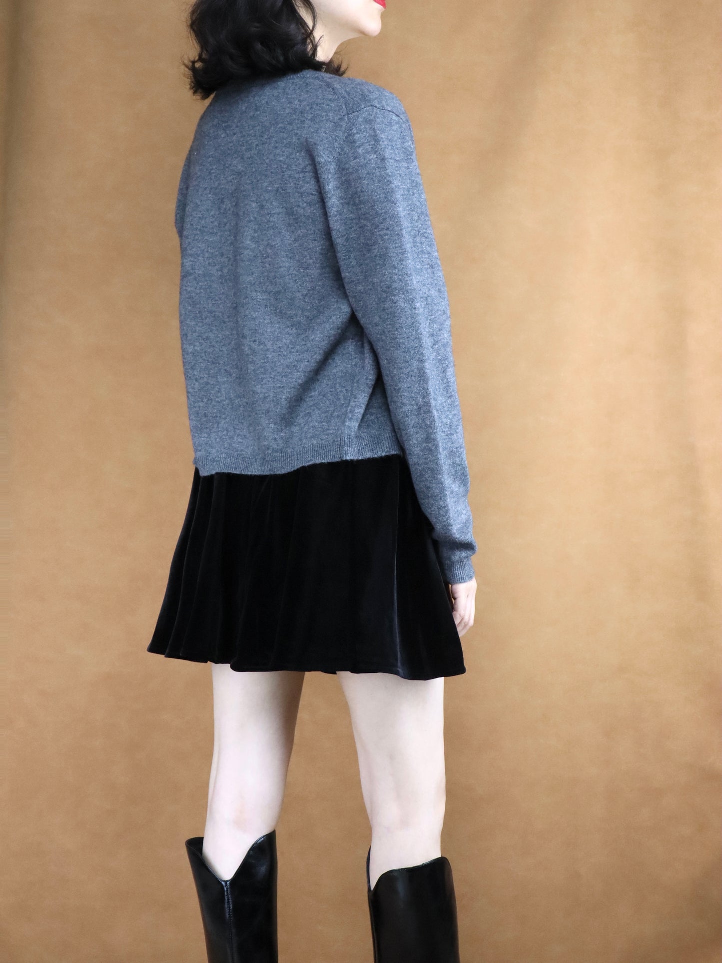 Cropped Wool Knit Cardigan | Women's Top