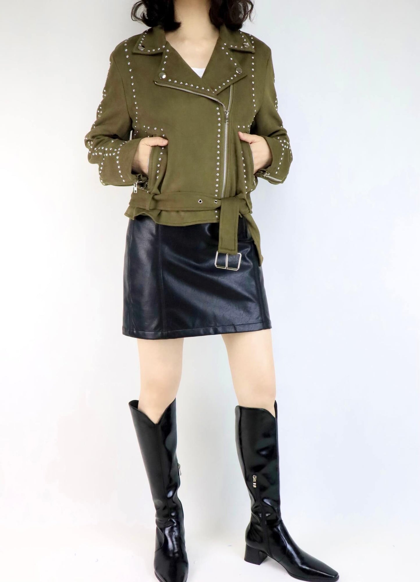 Suede Biker Jacket