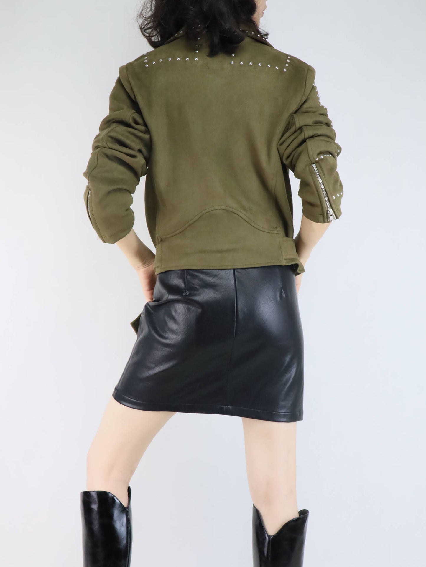 Suede Biker Jacket