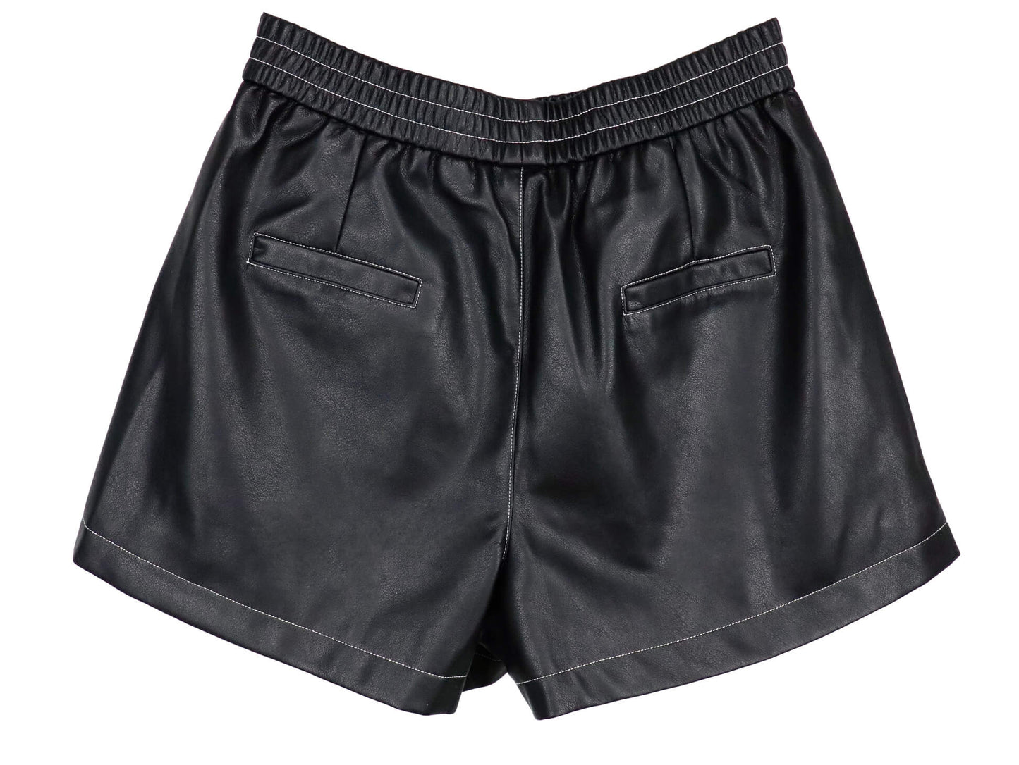 leather shorts