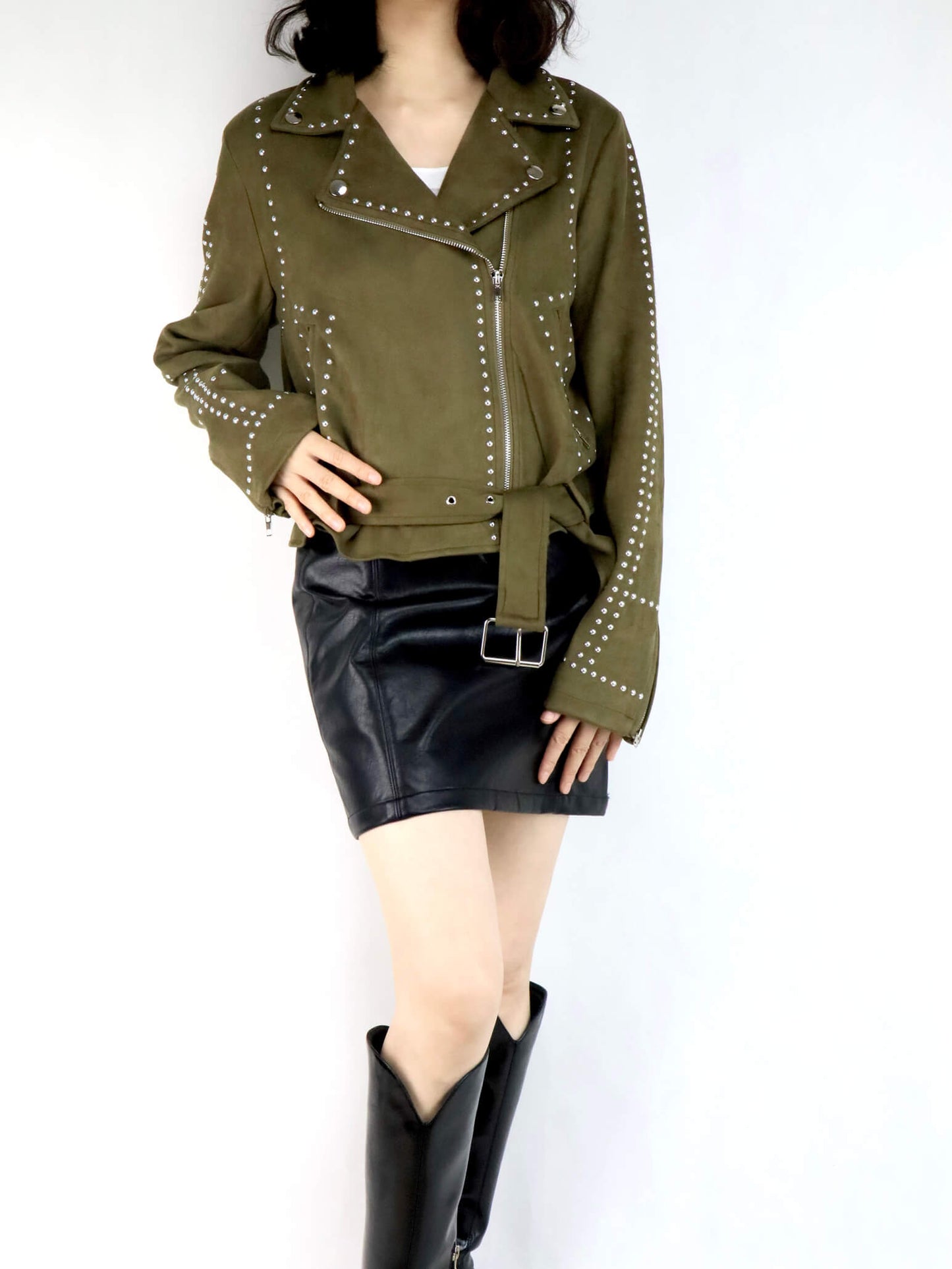 Suede Biker Jacket