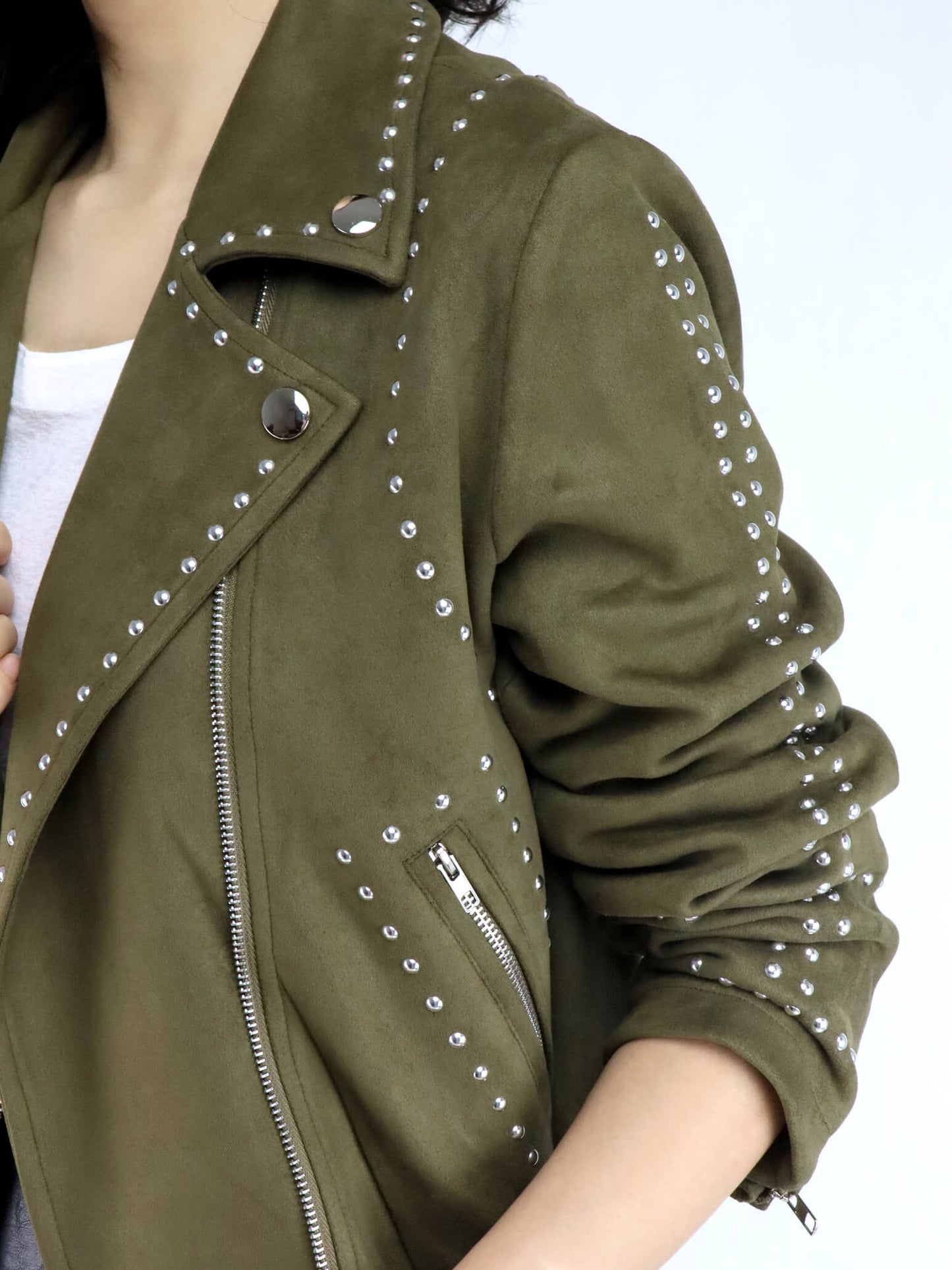 Suede Biker Jacket
