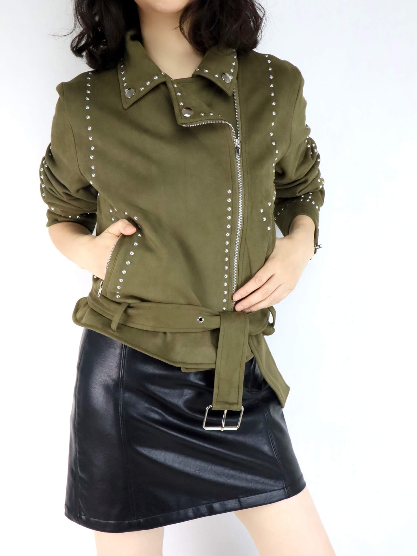 Suede Biker Jacket