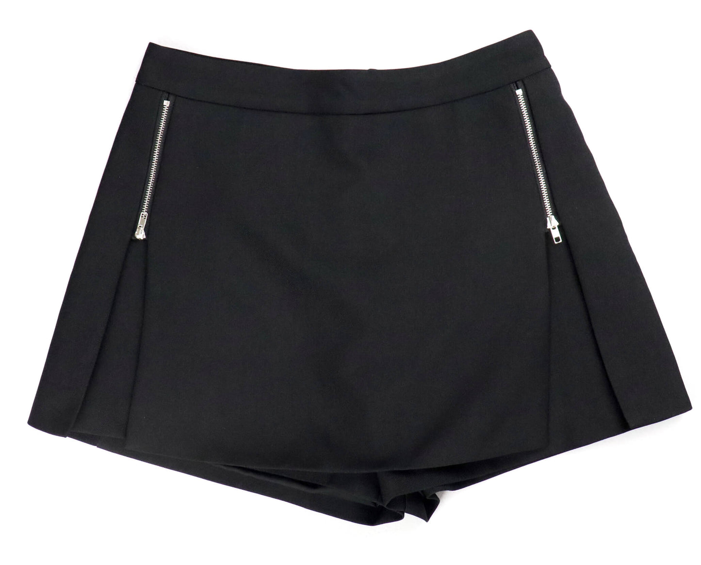 black mini trousers skirt | short skirt