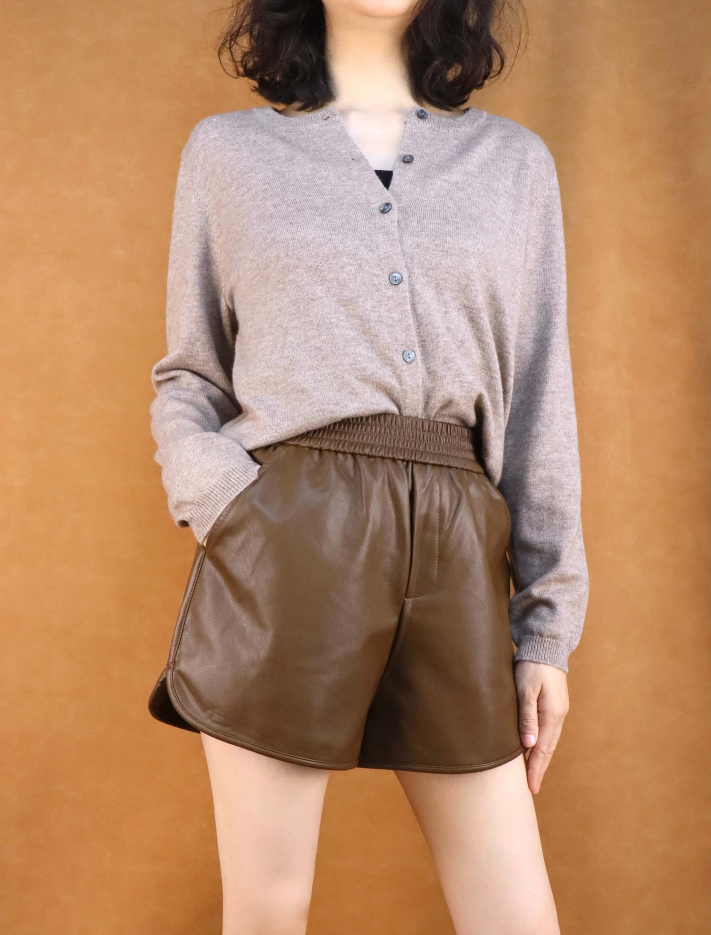 Cropped Wool Knit Cardigan | Women's Top