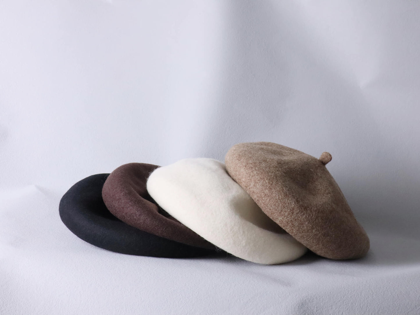Wool Solid Beret Hat