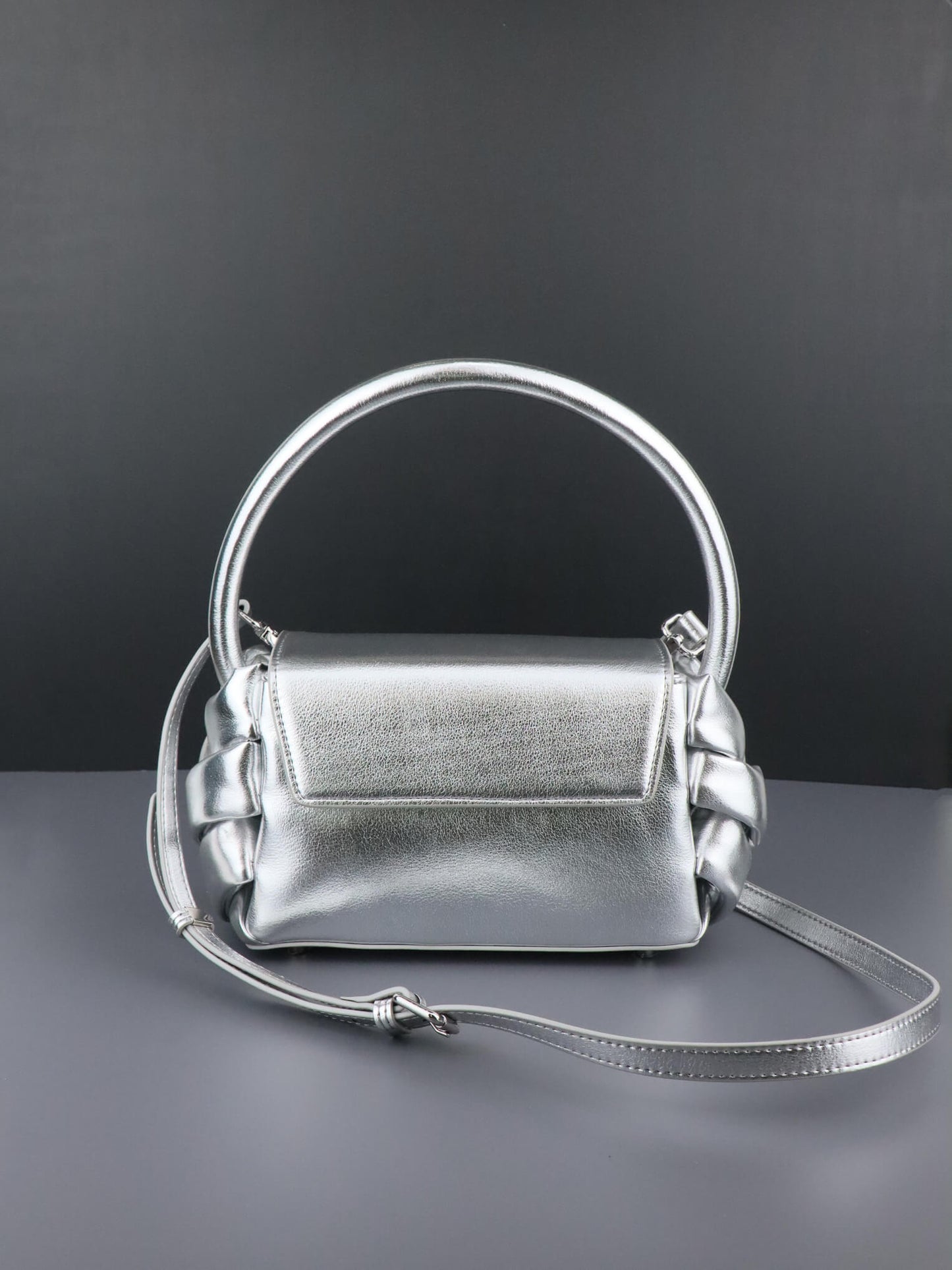 Leather Shoulder Bag | with long leather strap for crossbody