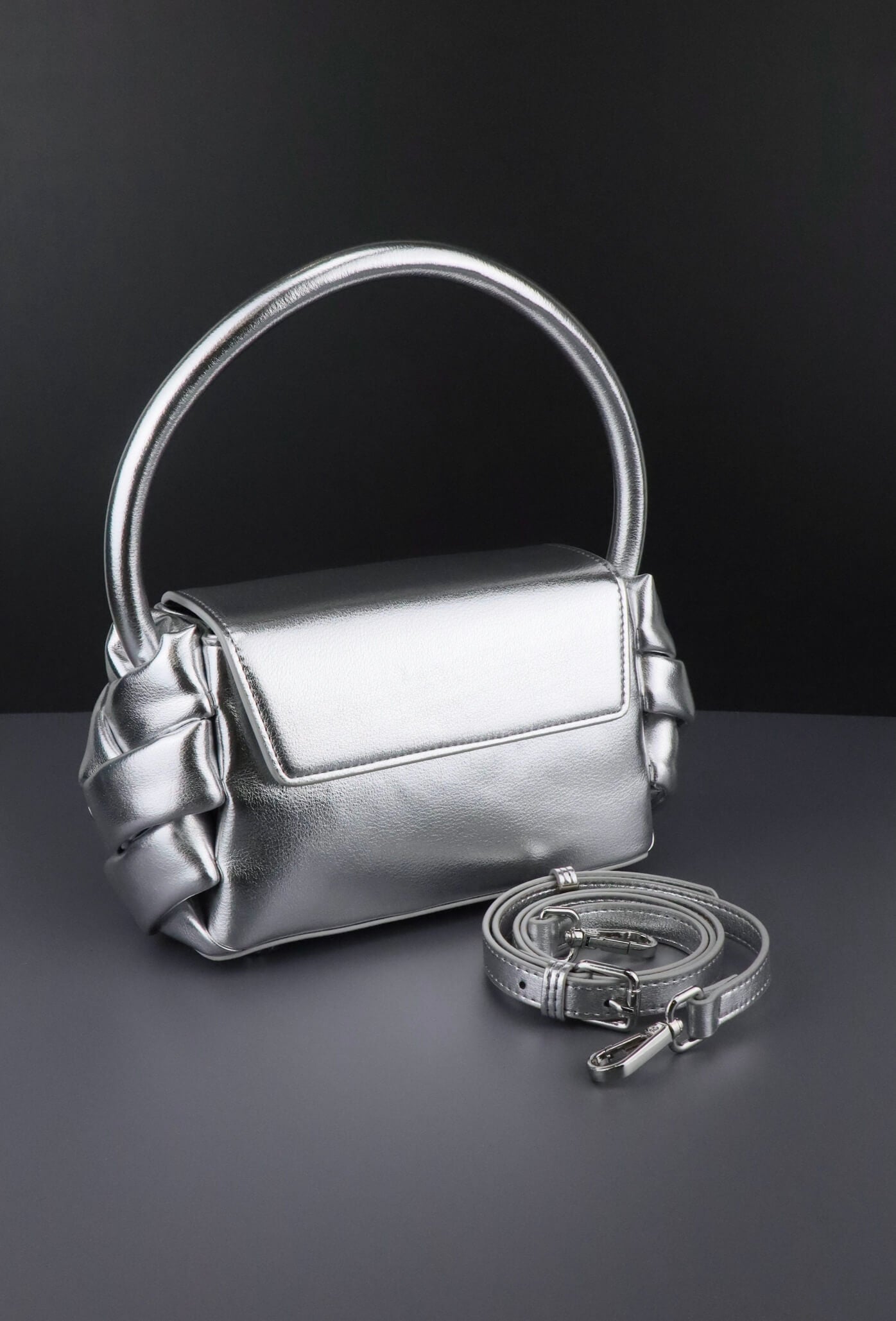 Leather Shoulder Bag | with long leather strap for crossbody