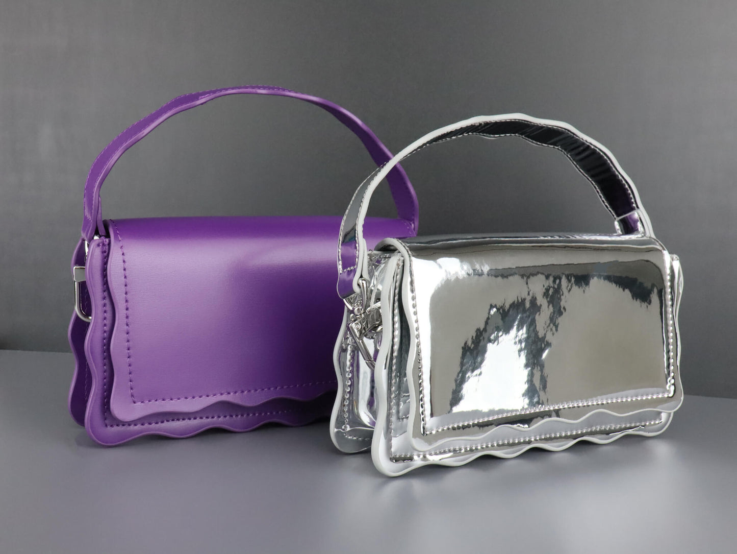 purple and silver colour