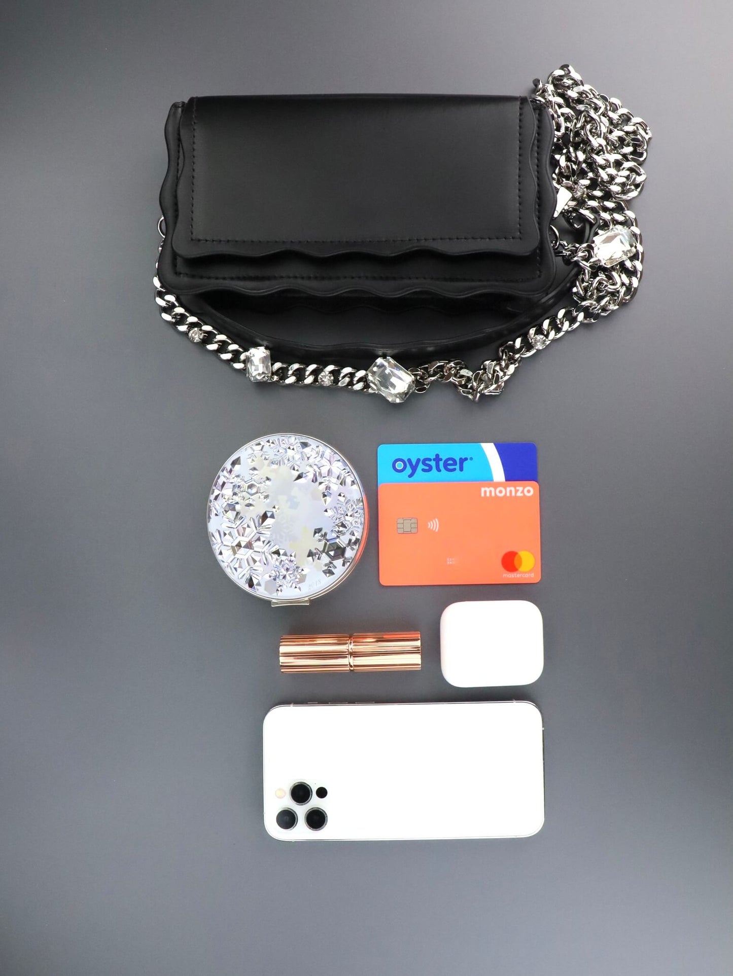 Purple Leather handbag- inner capacity