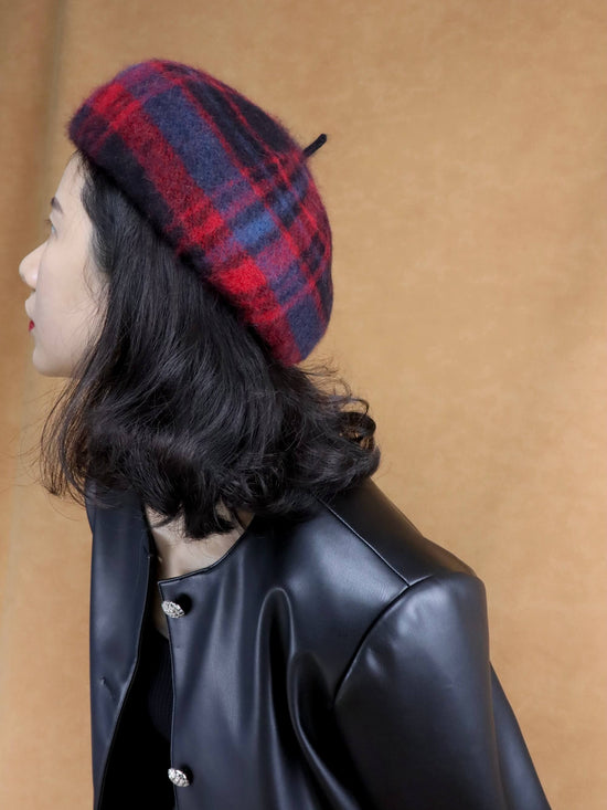 wool solid beret