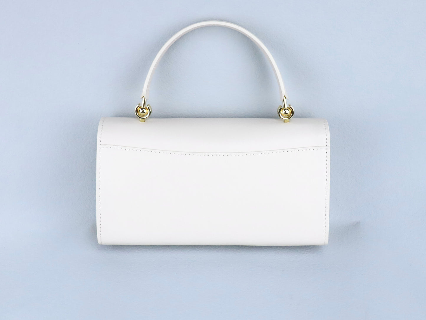 Creamy-white Leather Clutch Bag Handbag Small Crossbody Bags for Women