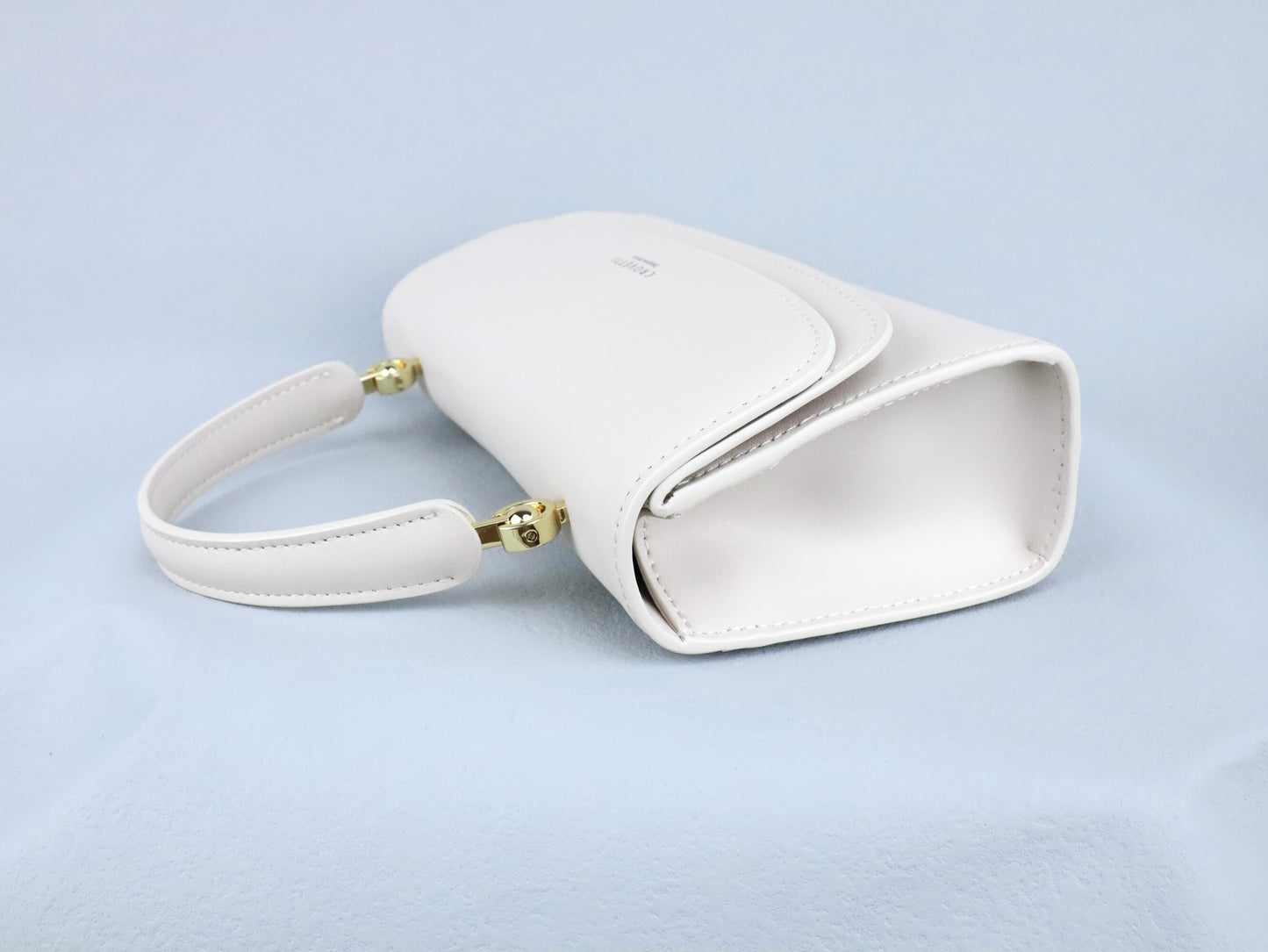 Creamy-white Leather Clutch Bag Handbag Small Crossbody Bags for Women