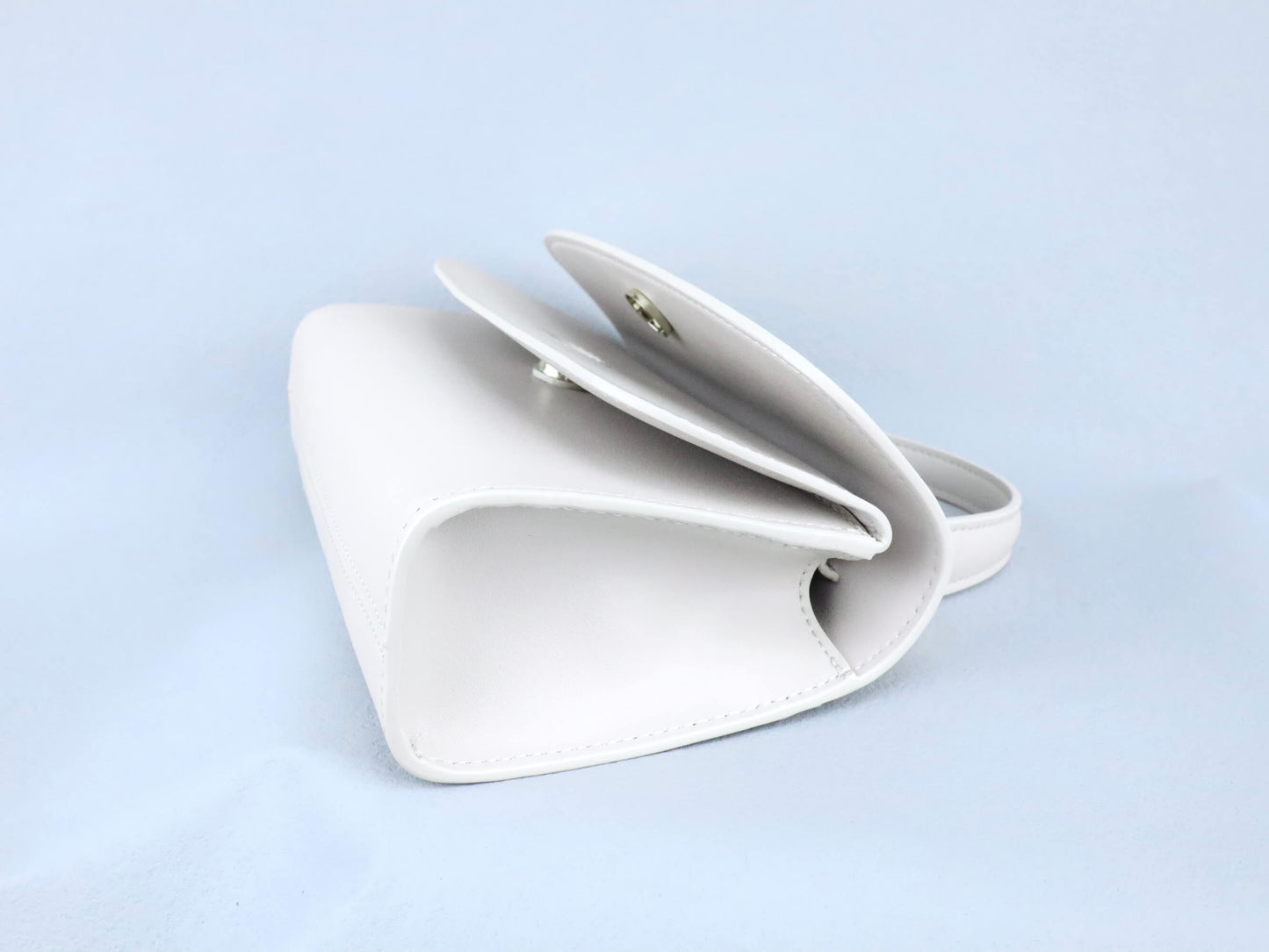 Creamy-white Leather Clutch Bag Handbag Small Crossbody Bags for Women