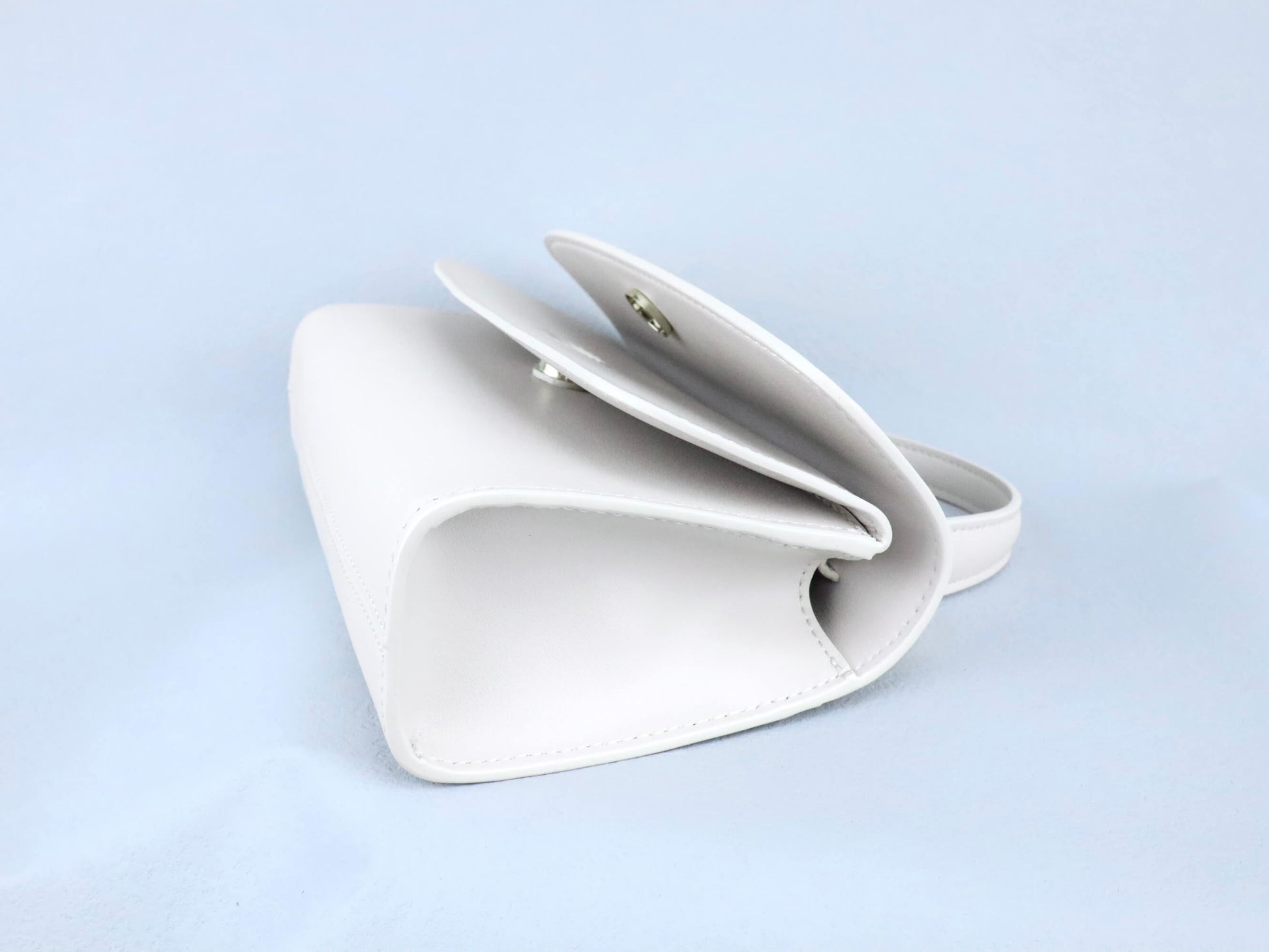 Creamy-white Leather Clutch Bag Handbag Small Crossbody Bags for Women