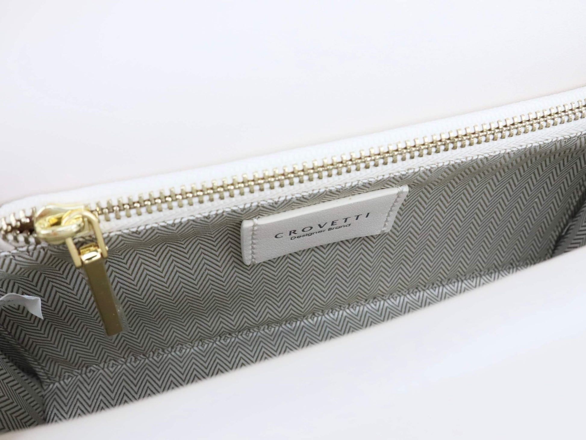Creamy-white Leather Clutch Bag Handbag Small Crossbody Bags for Women