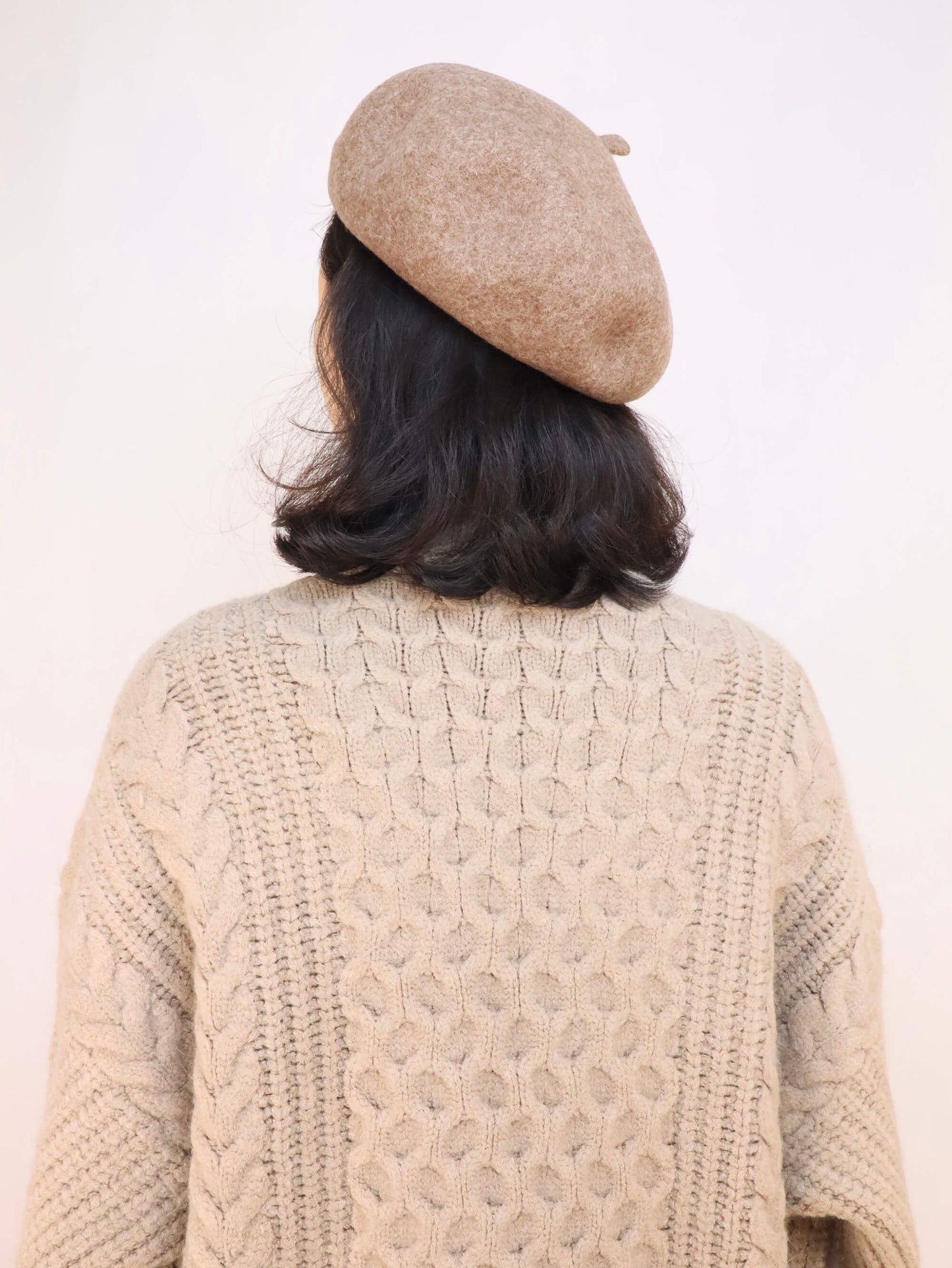 Wool Solid Beret Hat