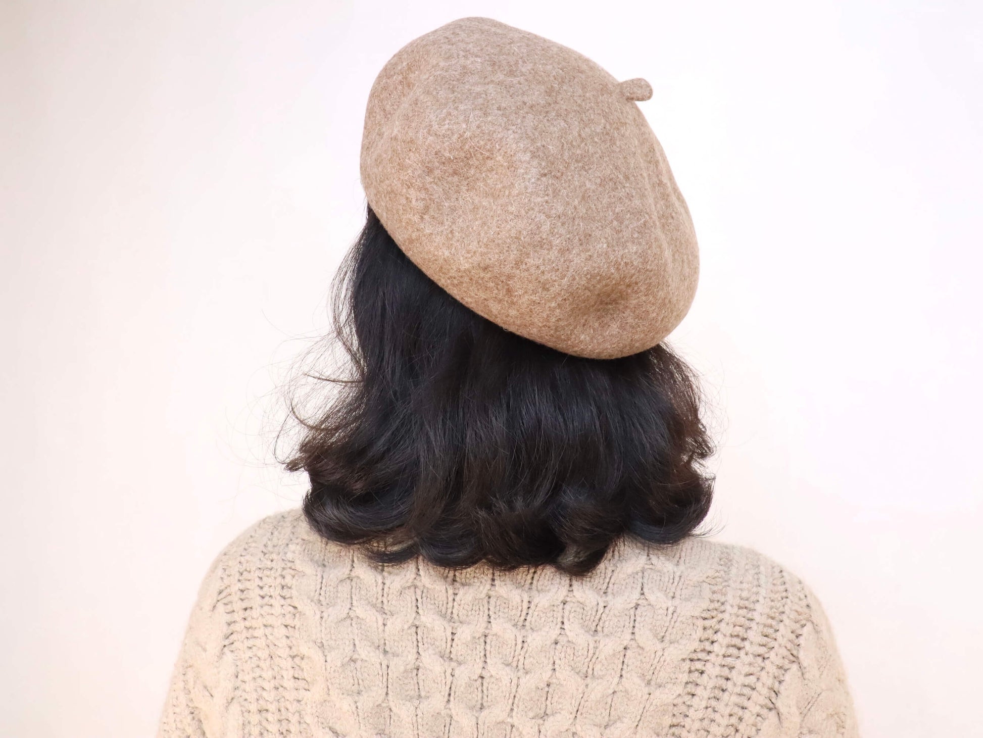 Wool Solid Beret Hat