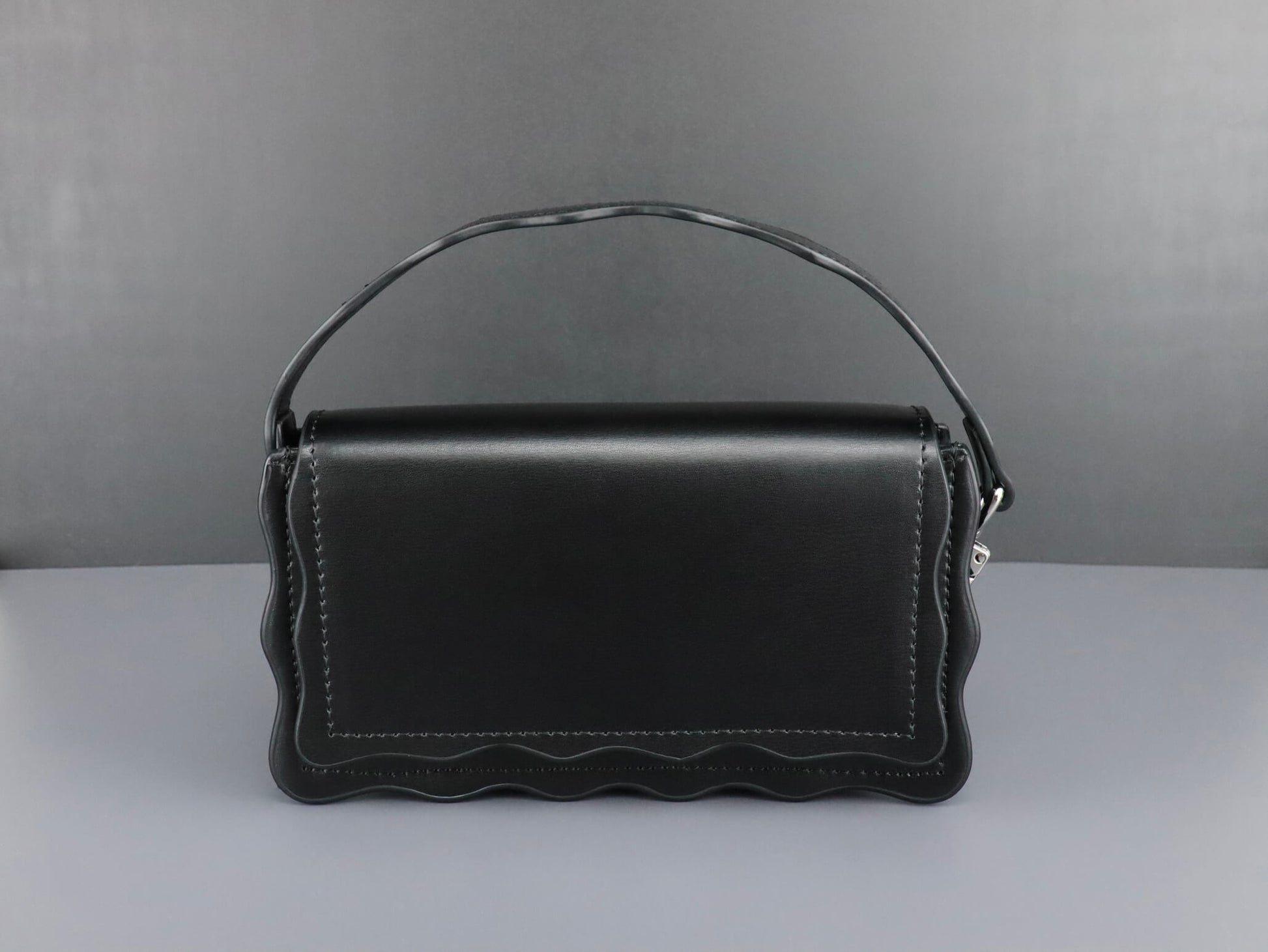 Black Leather Crossbody Bag | handbag