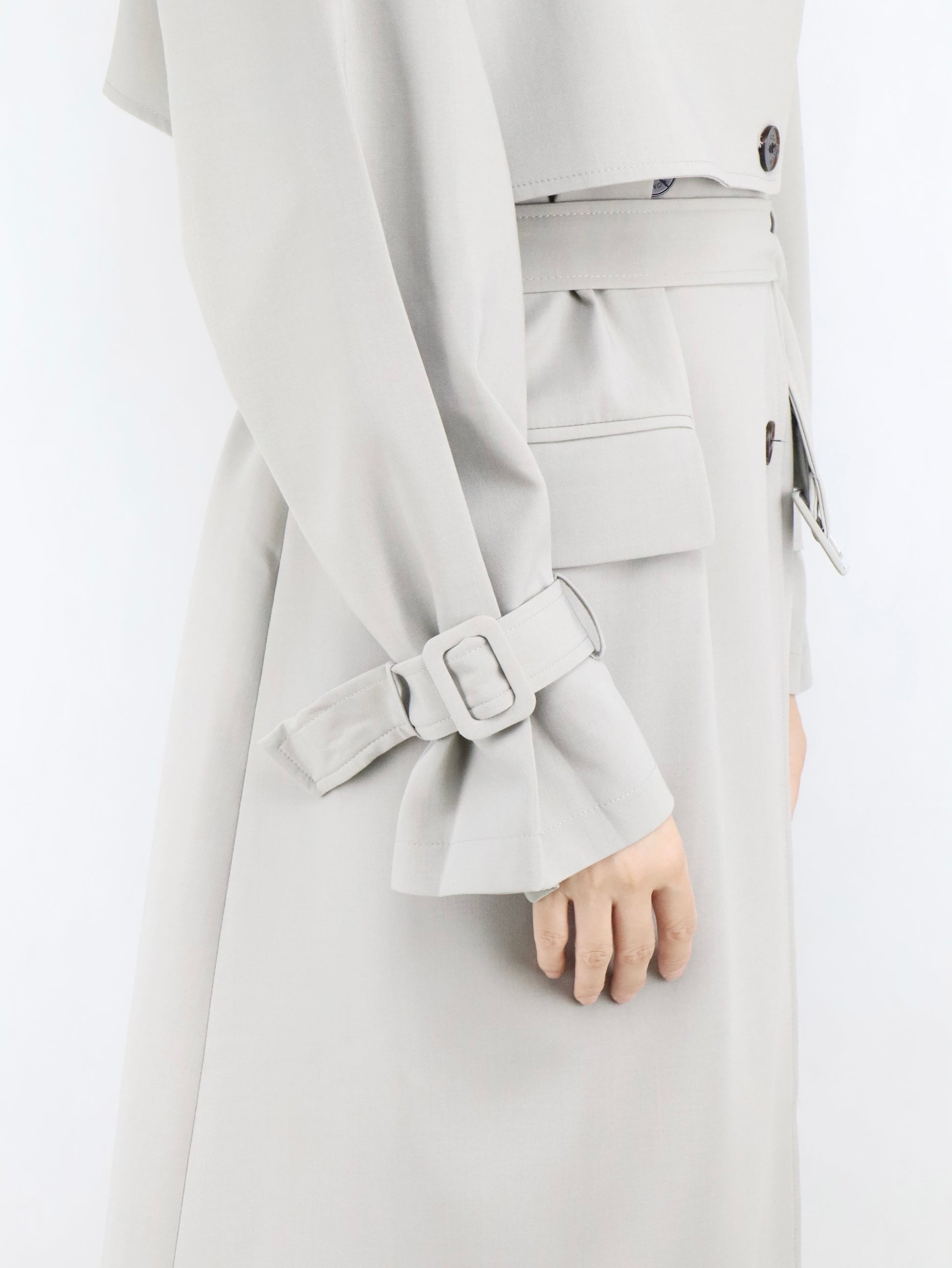 oversized belted trench coat | women trench coat