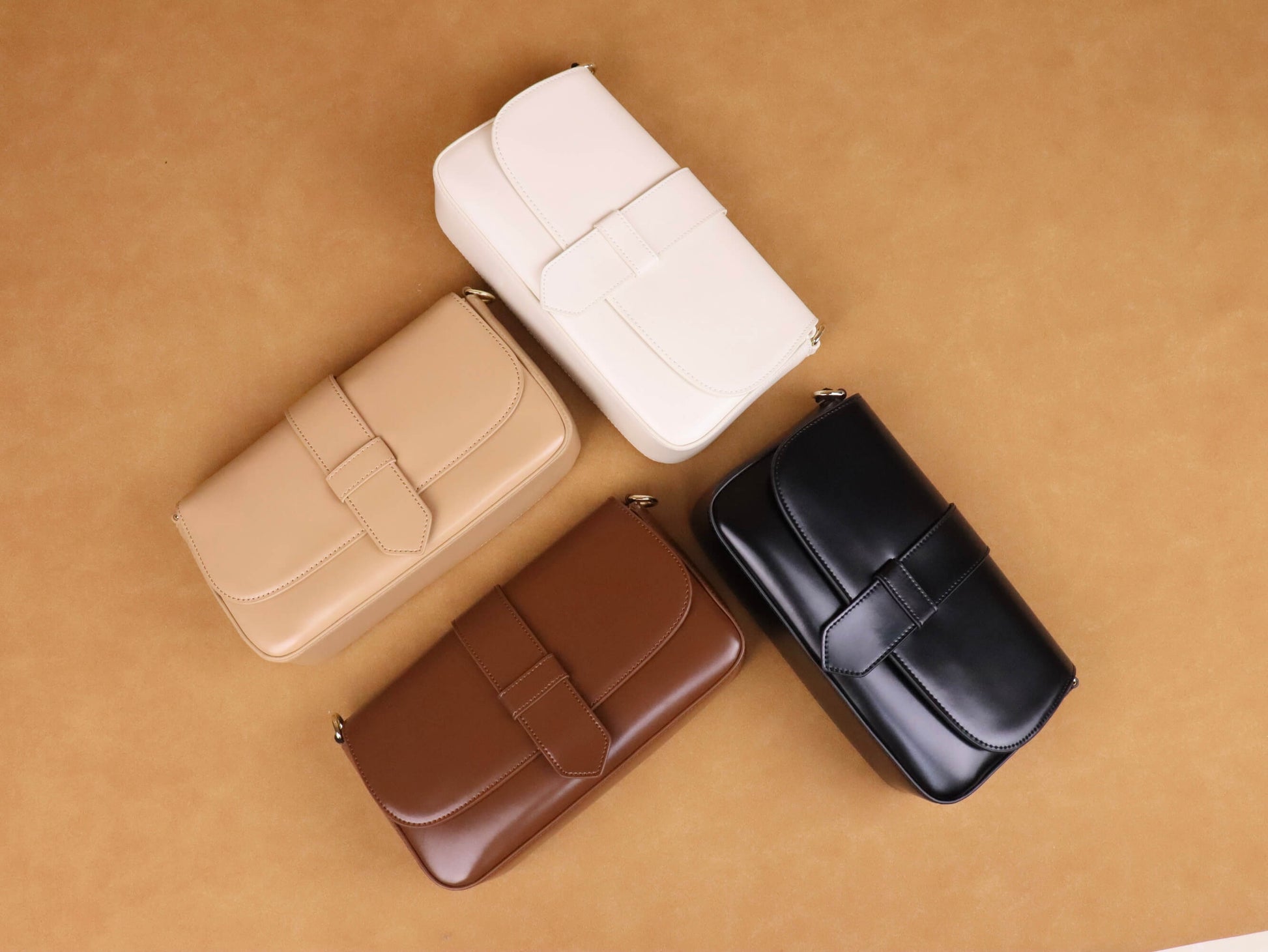 Crossbody Leather Bag | four colours are available