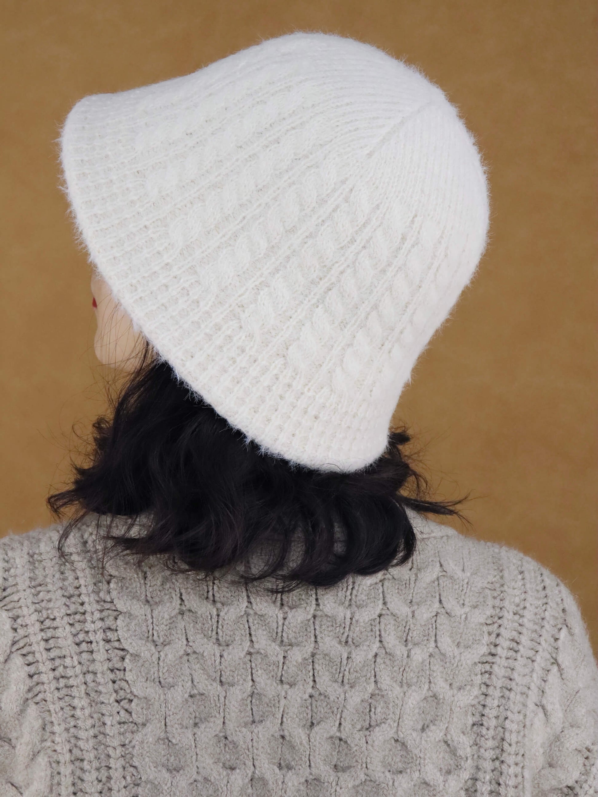 Wool Knitted Bucket Hat