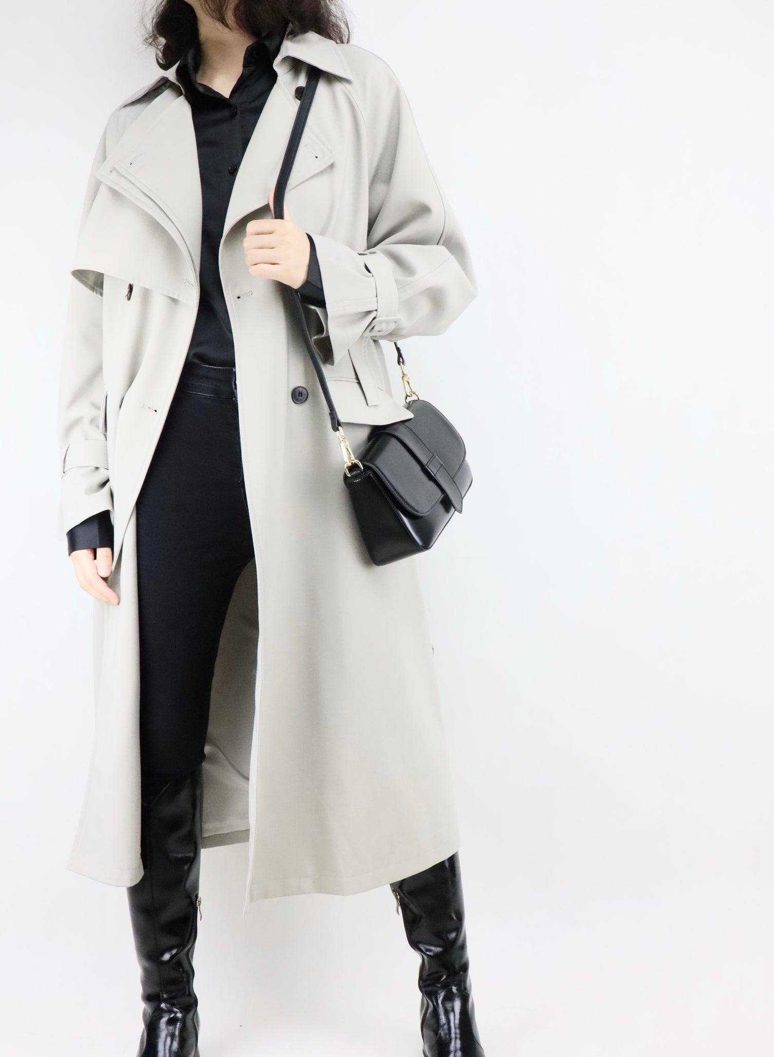 women trench coat | women crossbody bag