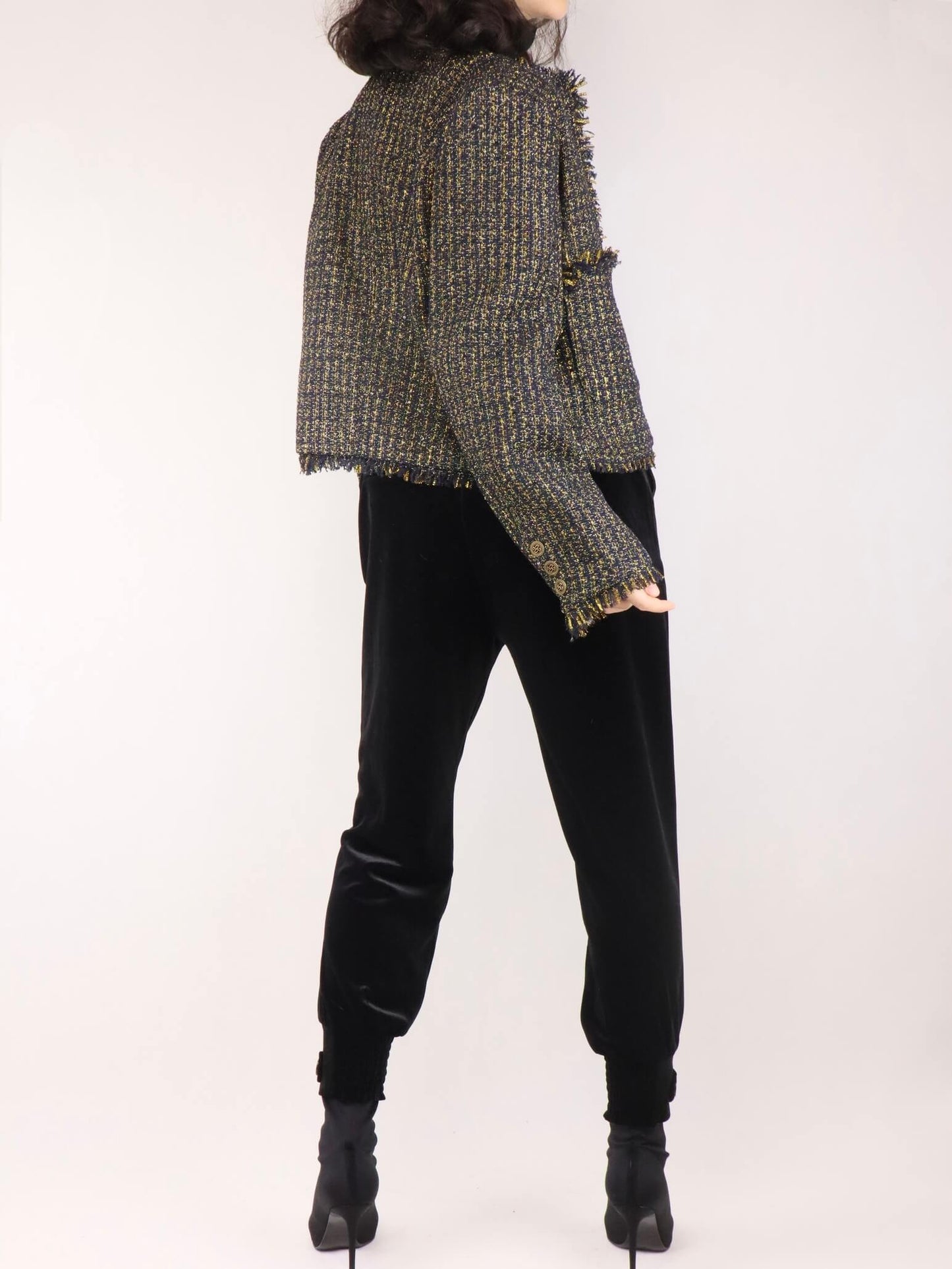 relaxed tweed coat