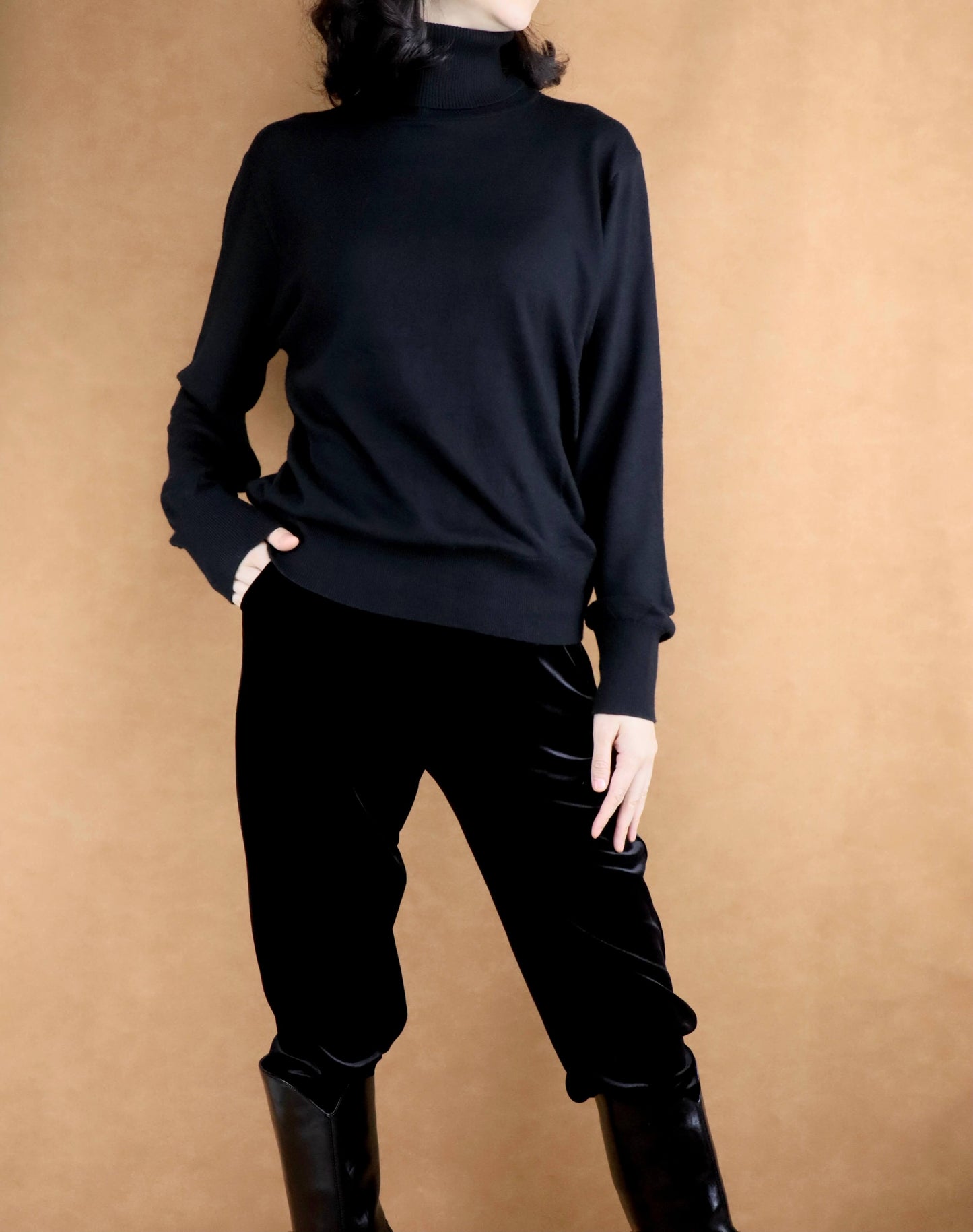 Turtleneck Knit Bottoming Shirt | Women's Knitwear Top