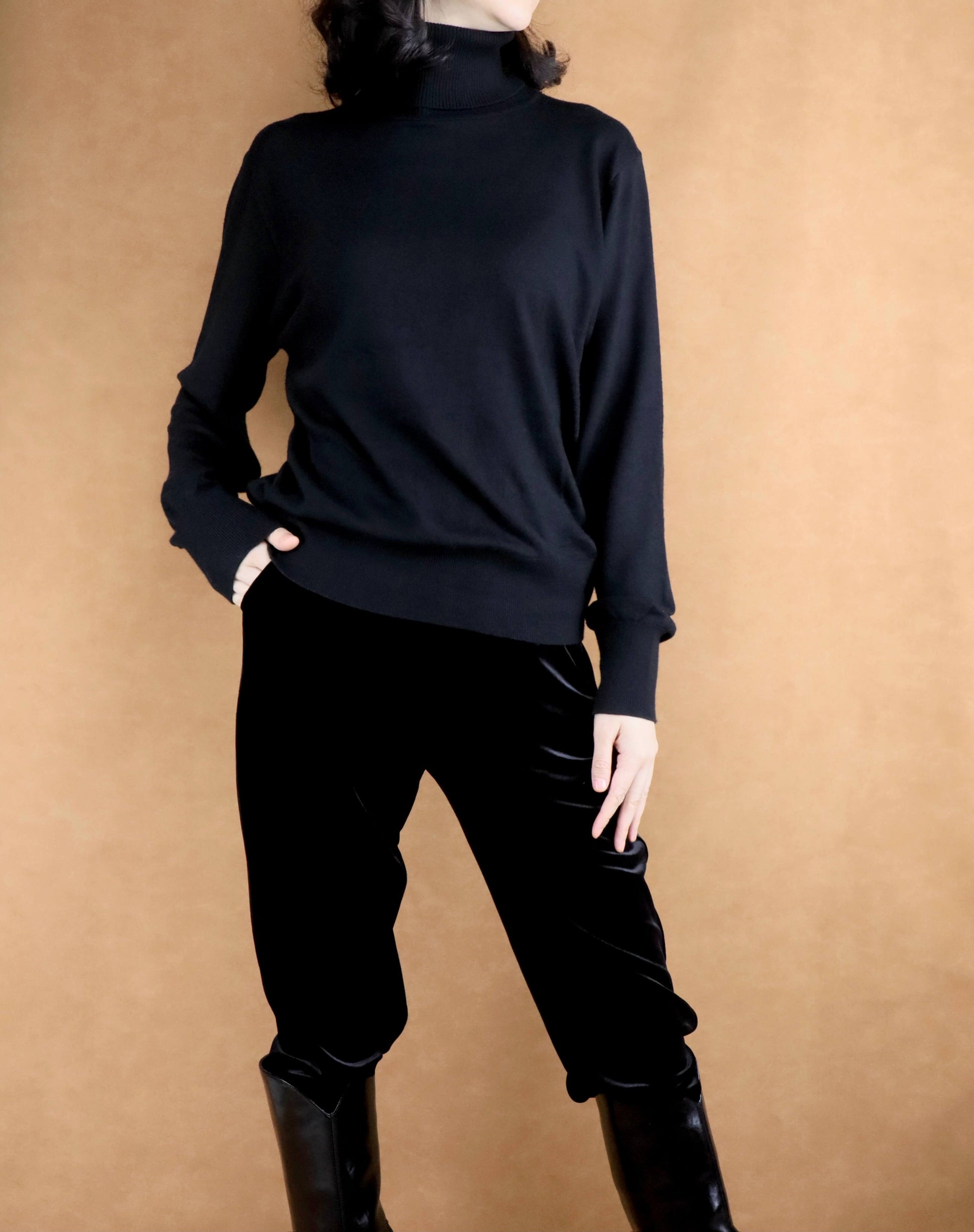 Turtleneck Knit Bottoming Shirt | Women's Knitwear Top