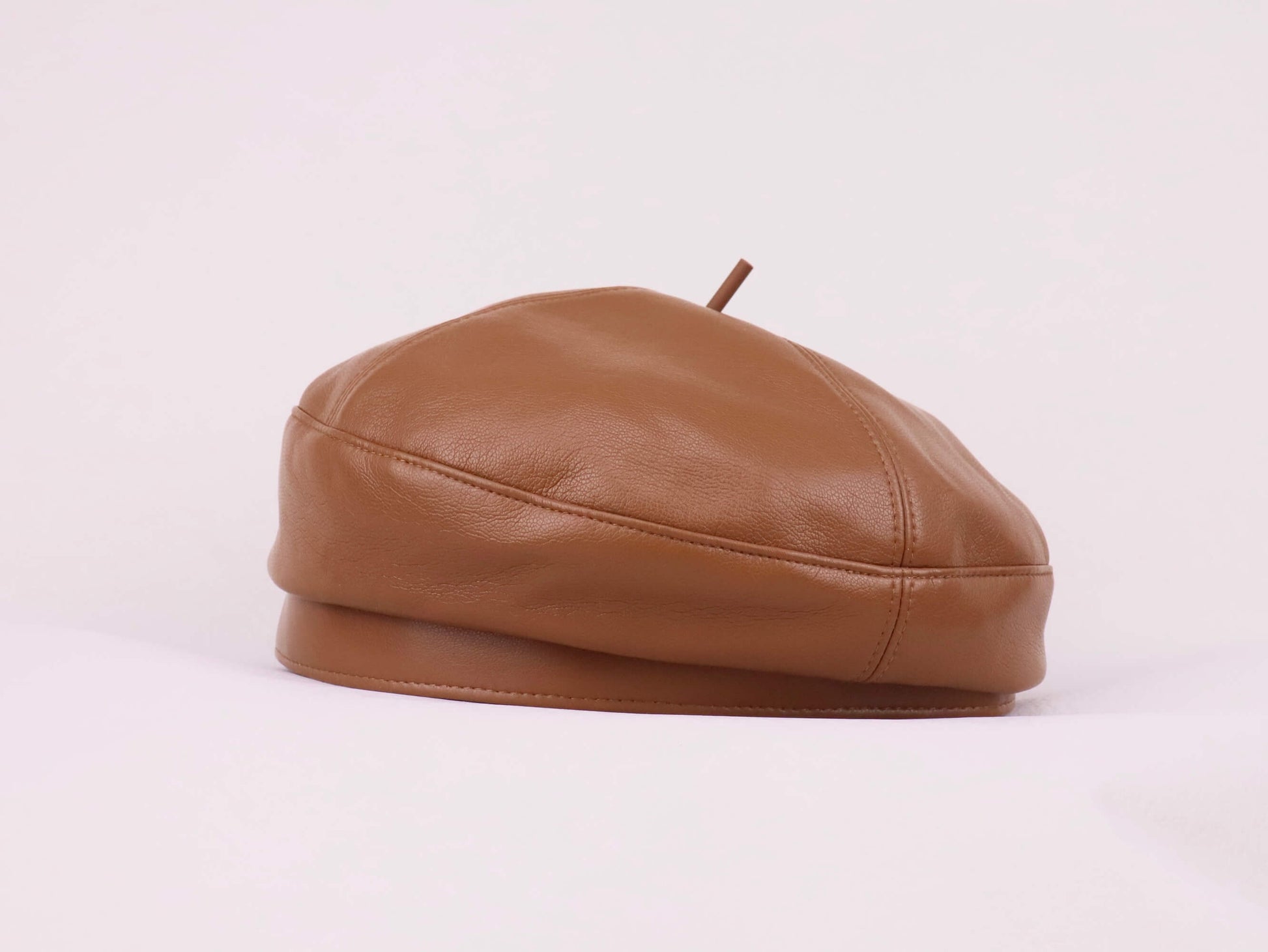 Leather PU Beret Hat