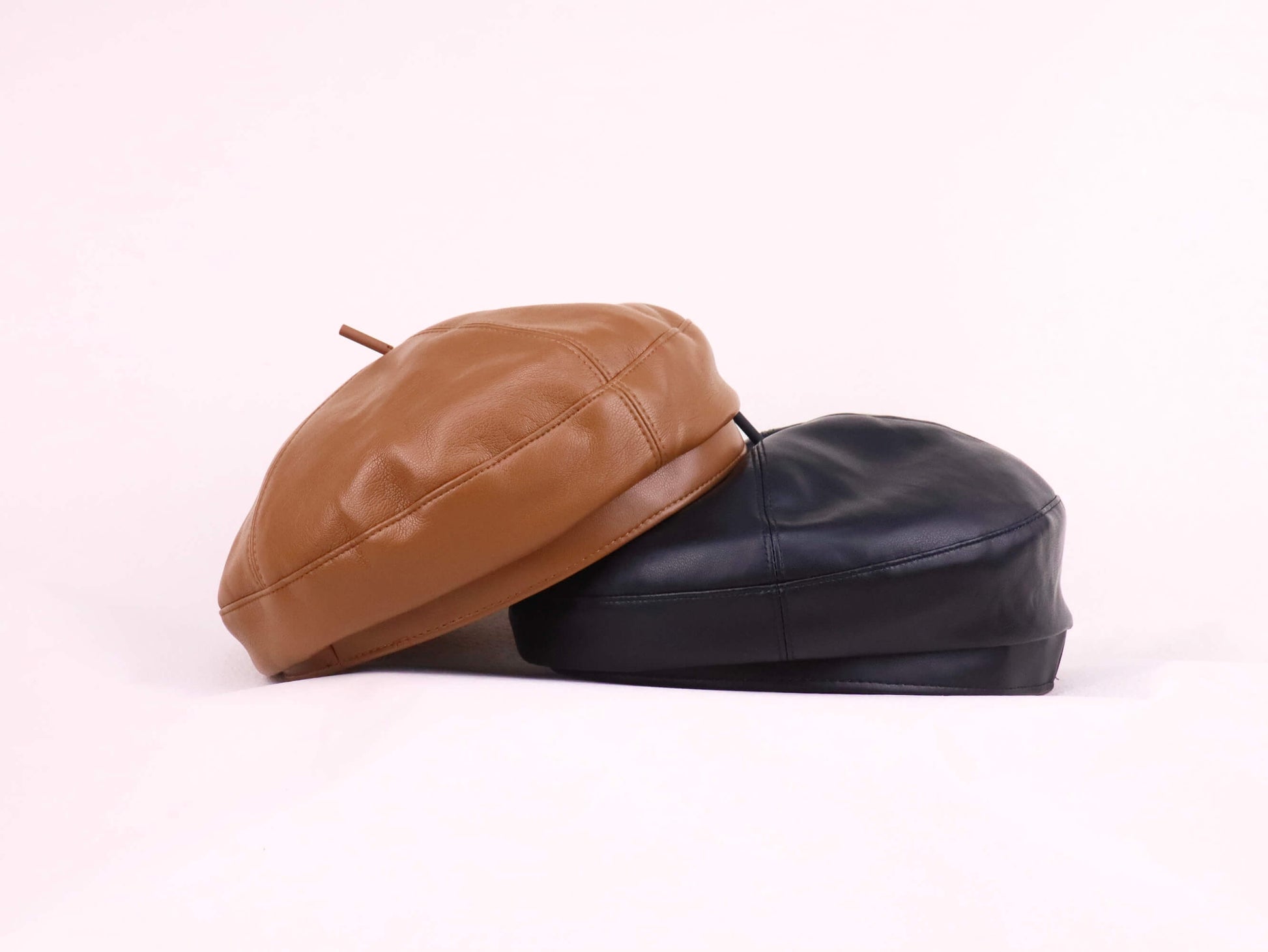 Leather PU Beret Hat | two colours