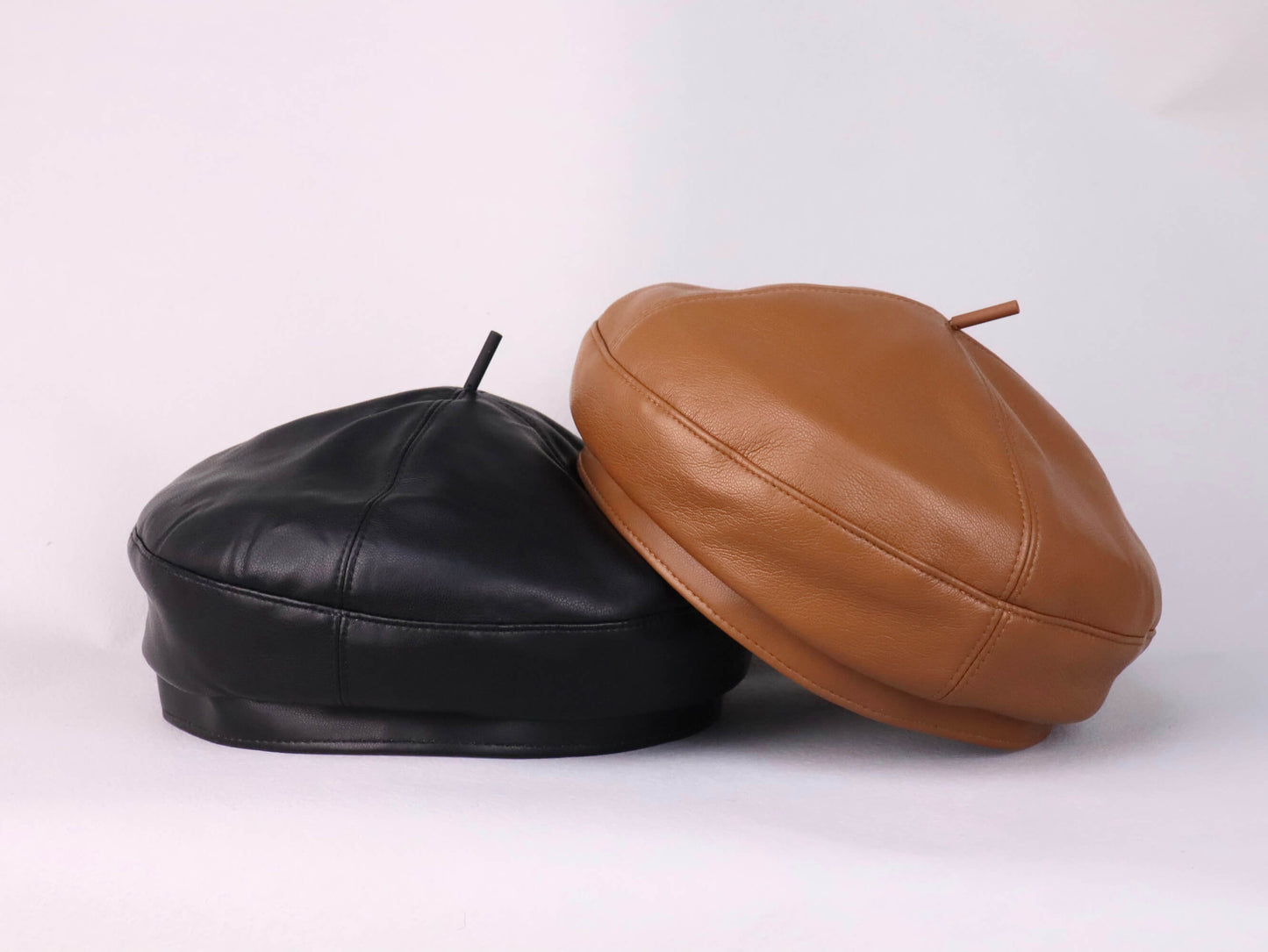 Leather PU Beret Hat | two colours