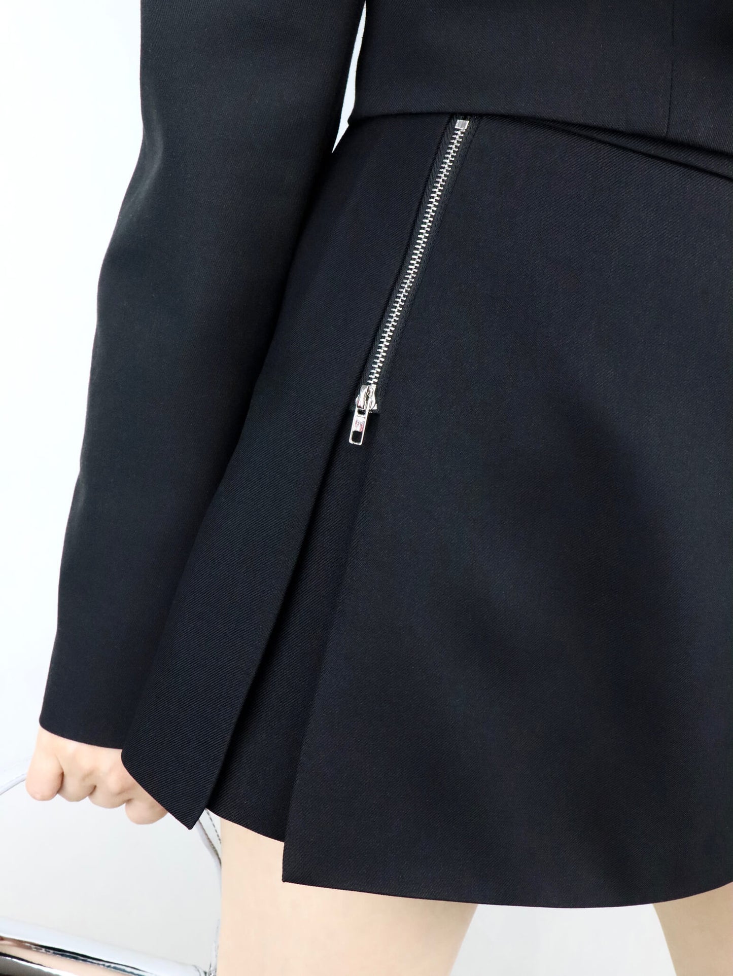 black mini trousers skirt | short skirt